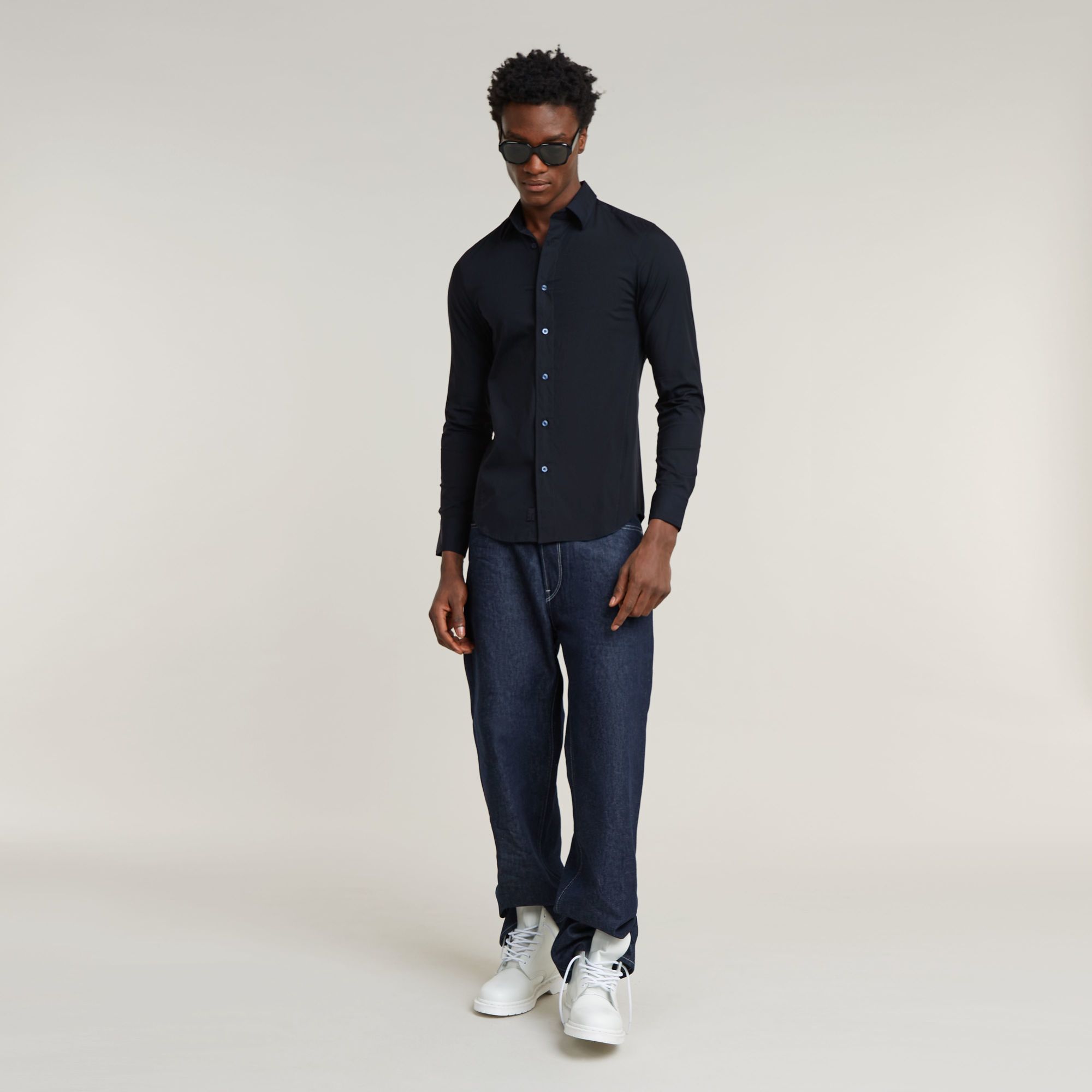 G-Star RAW Uniform Slim Shirt Donkerblauw Heren