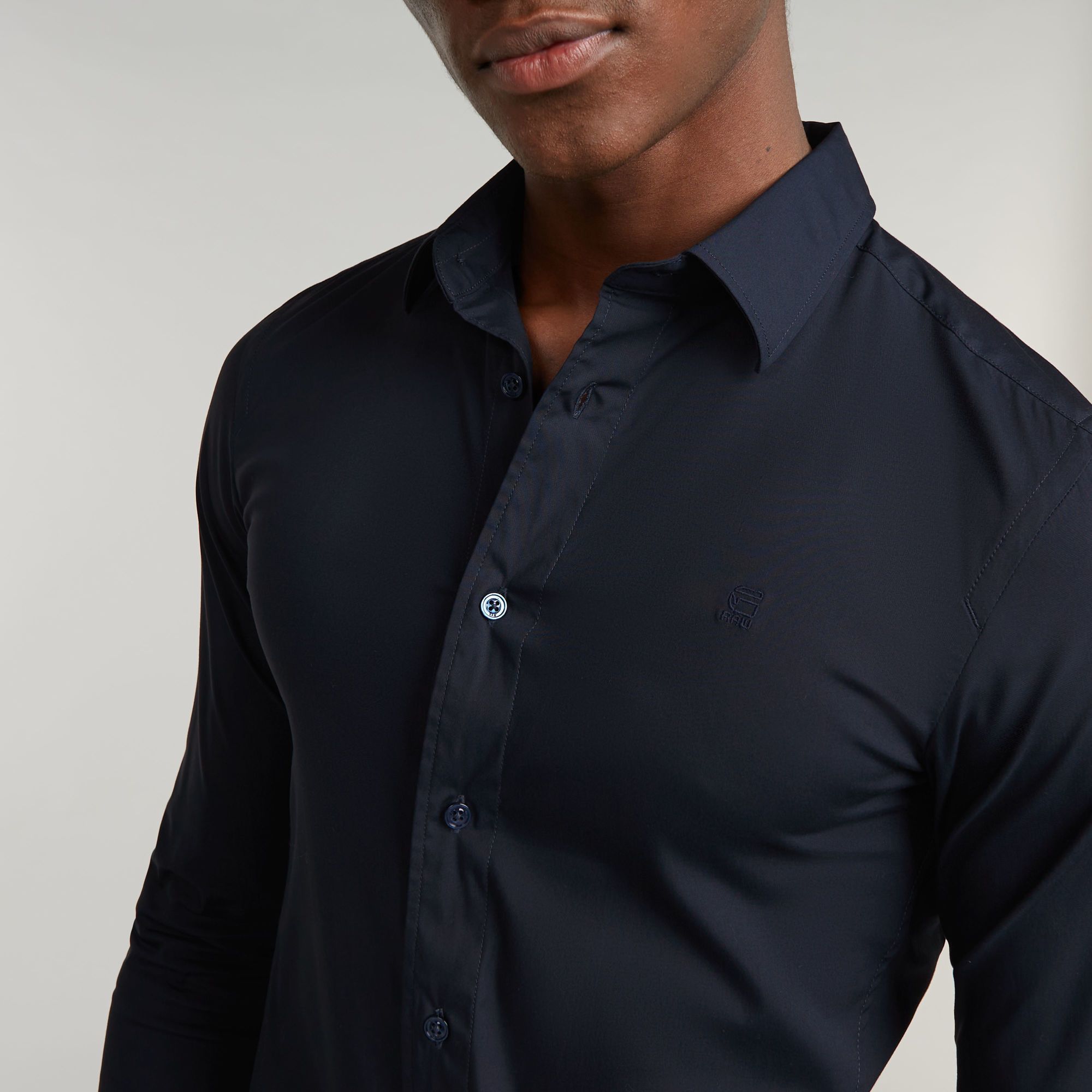G-Star RAW Uniform Slim Shirt Donkerblauw Heren