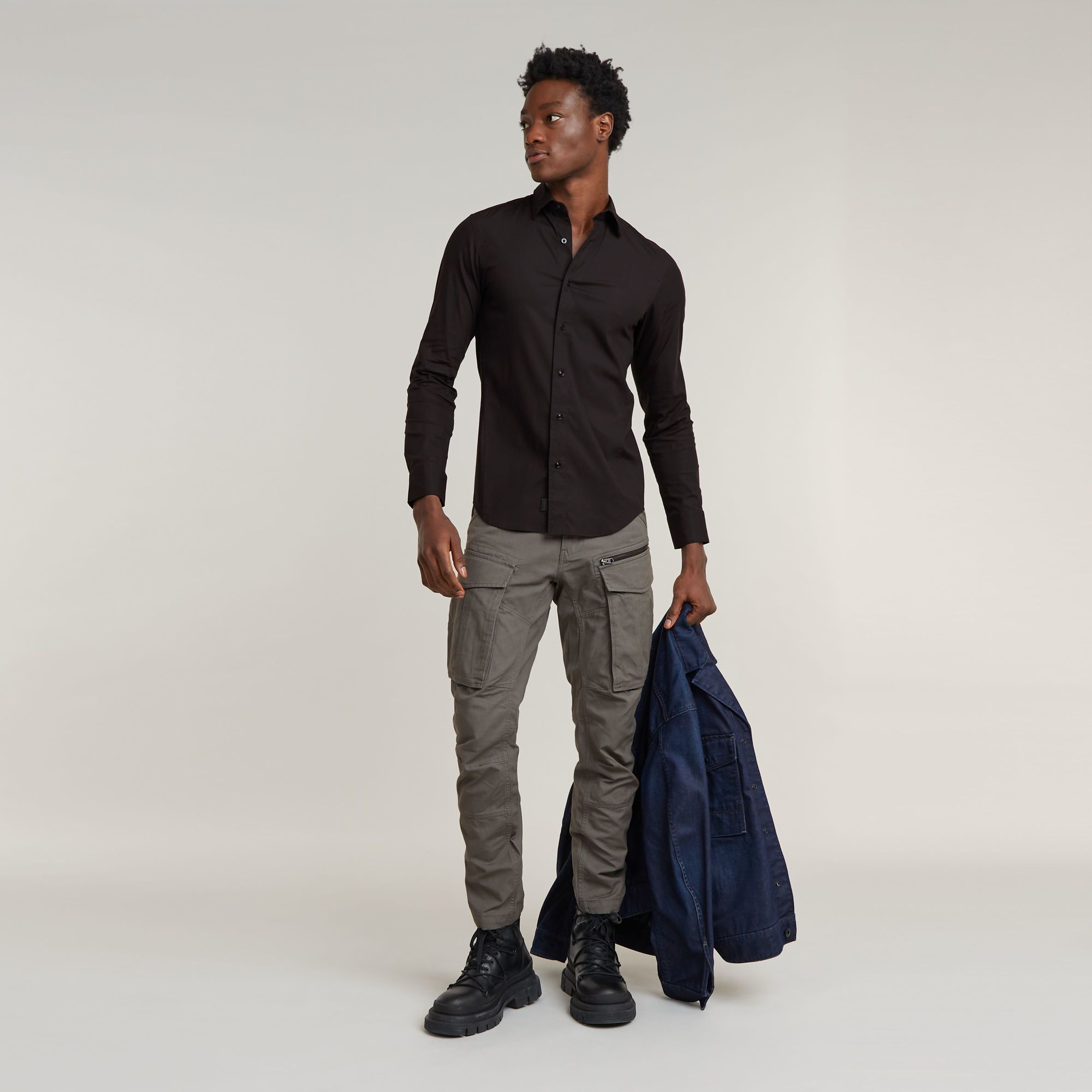 G-Star RAW Uniform Slim Shirt Zwart Heren