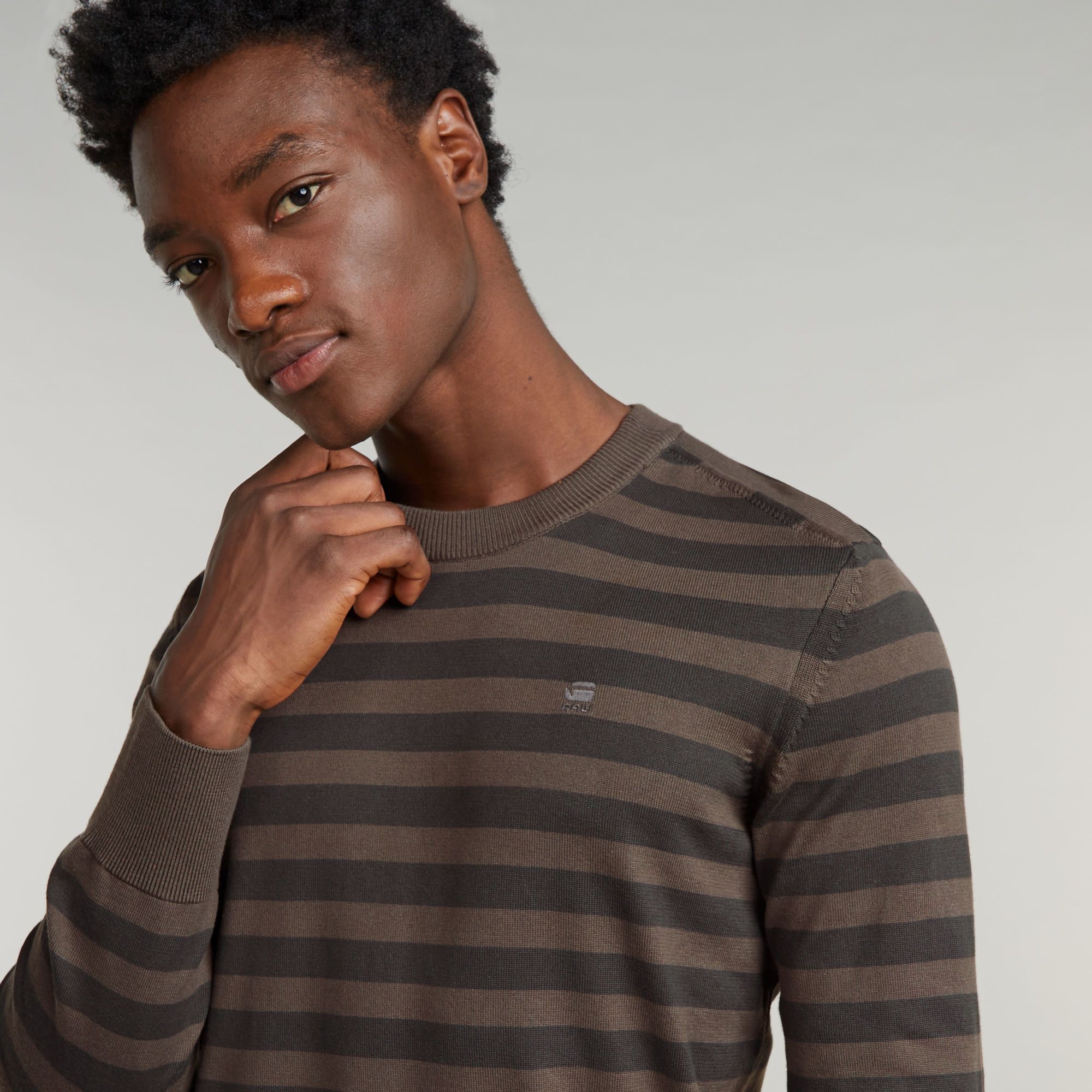 G-Star RAW Gebreide Trui Stripe Meerkleurig Heren