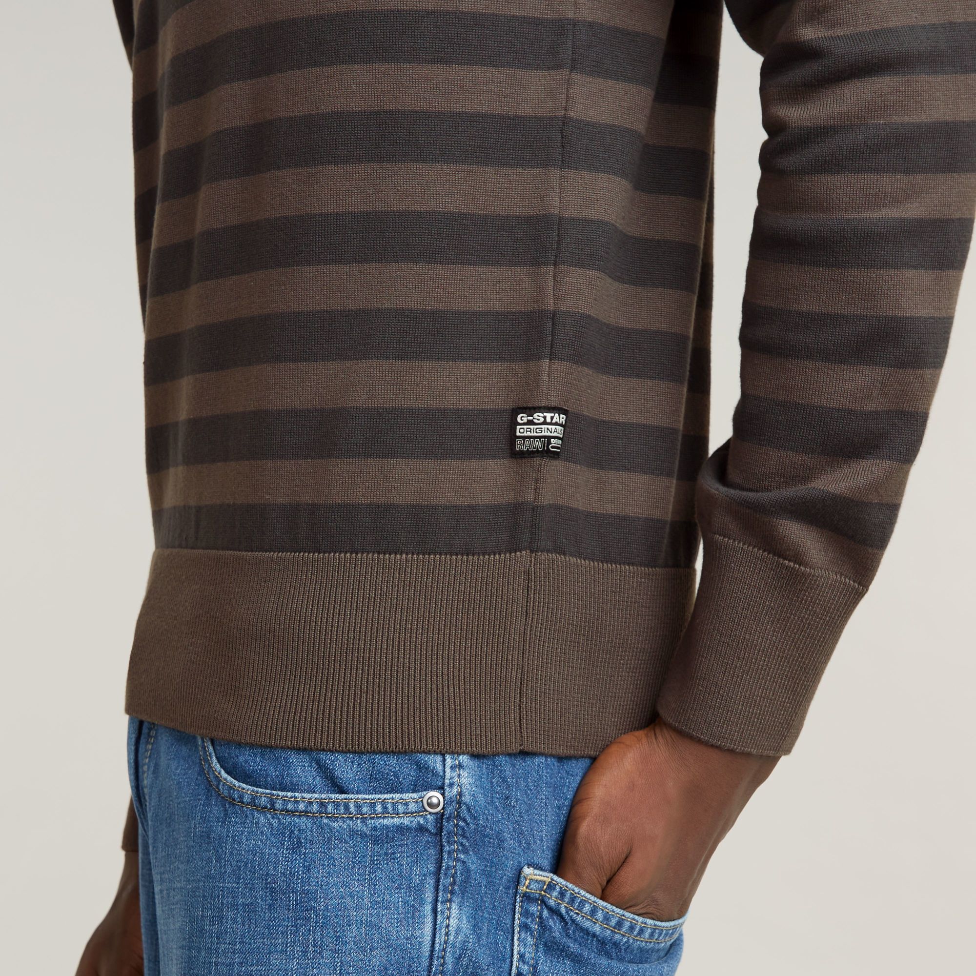 G-Star RAW Gebreide Trui Stripe Meerkleurig Heren