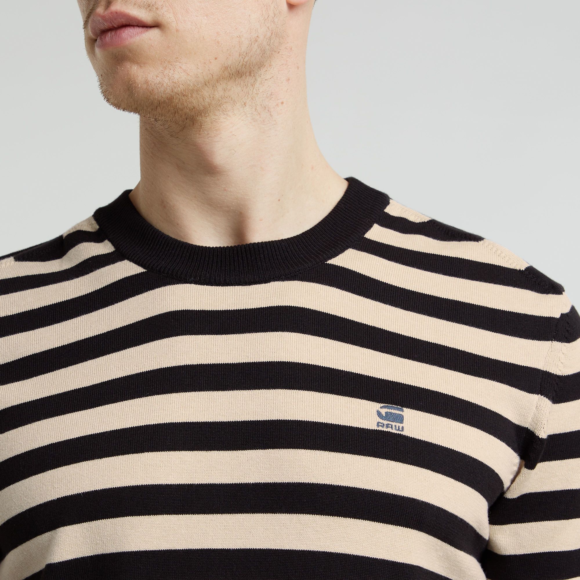 G-Star RAW Gebreide Trui Stripe Meerkleurig Heren