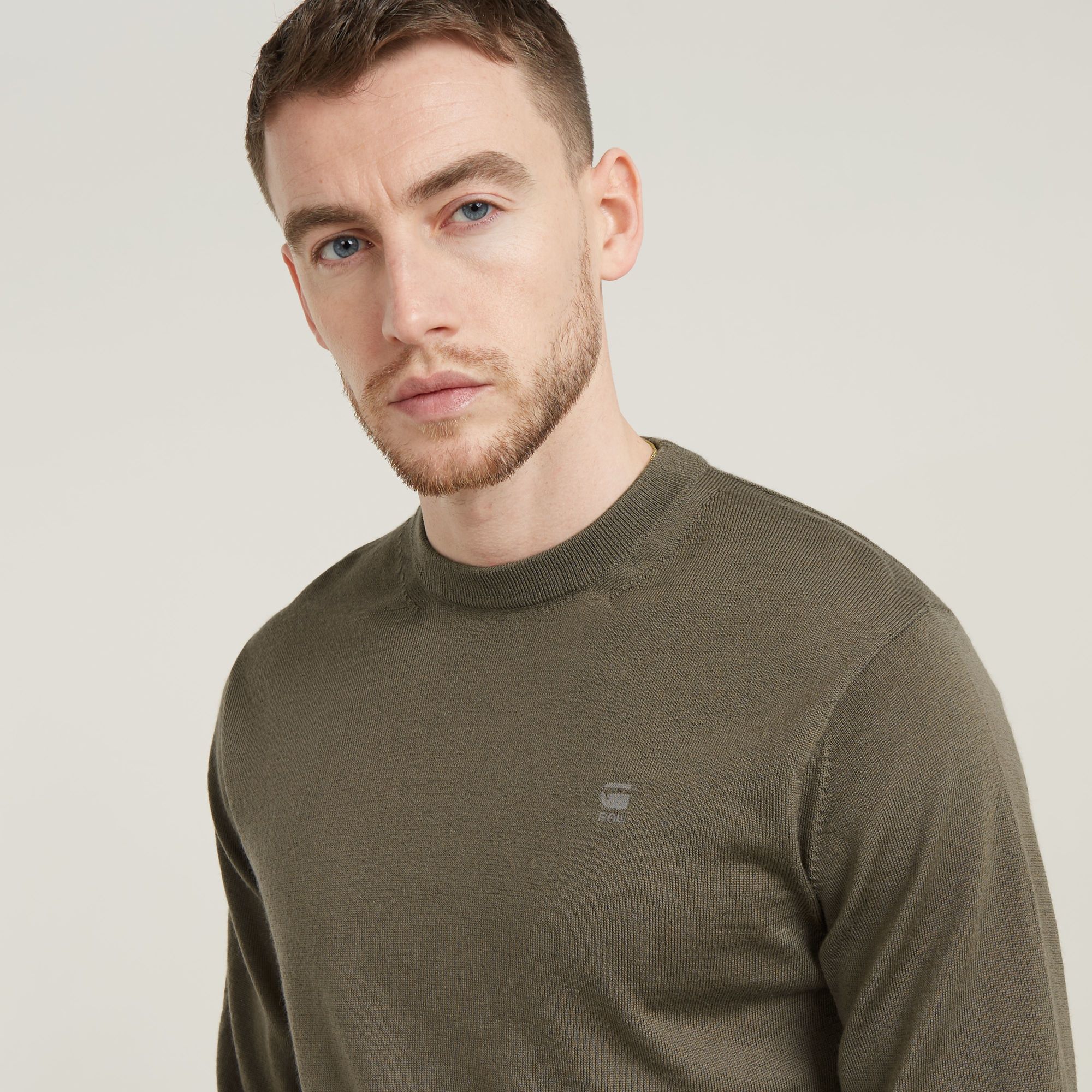 G-Star RAW Premium Core Gebreide Trui Bruin Heren
