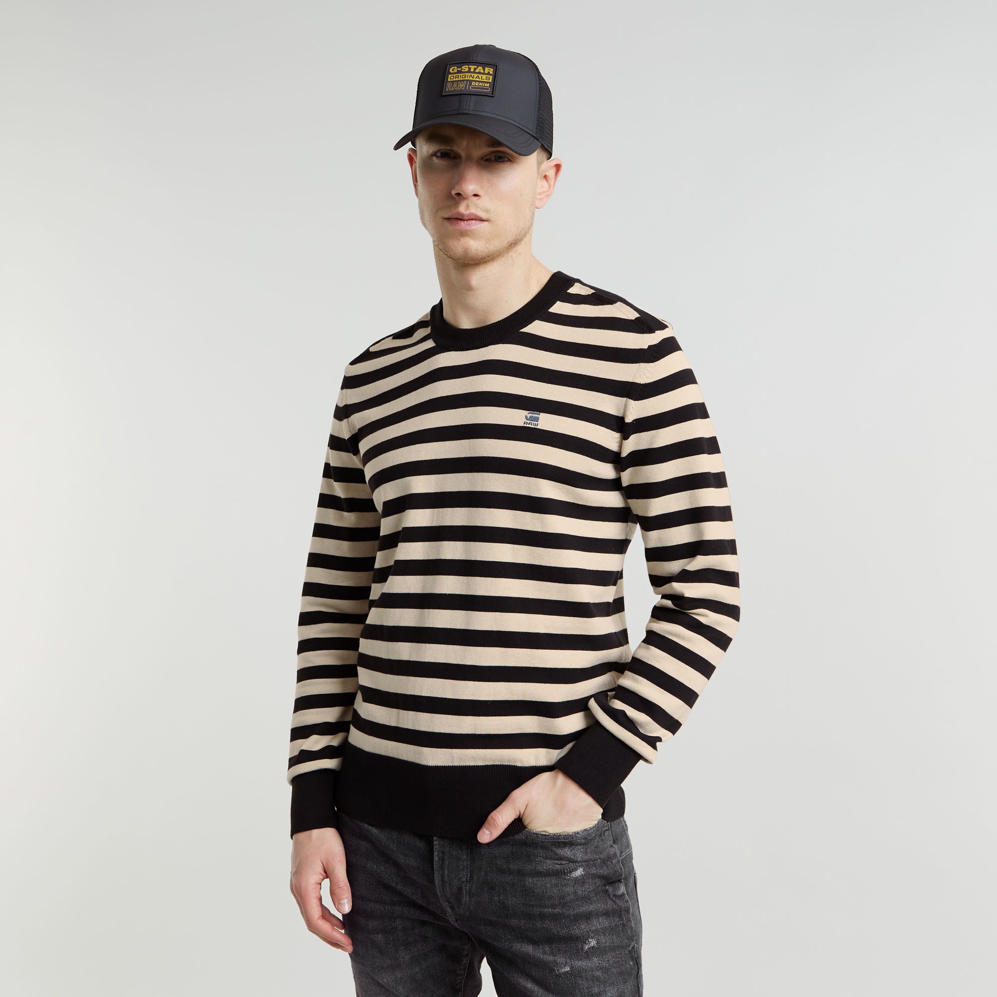 

Stripe Knitted Sweater - Multi color - Men