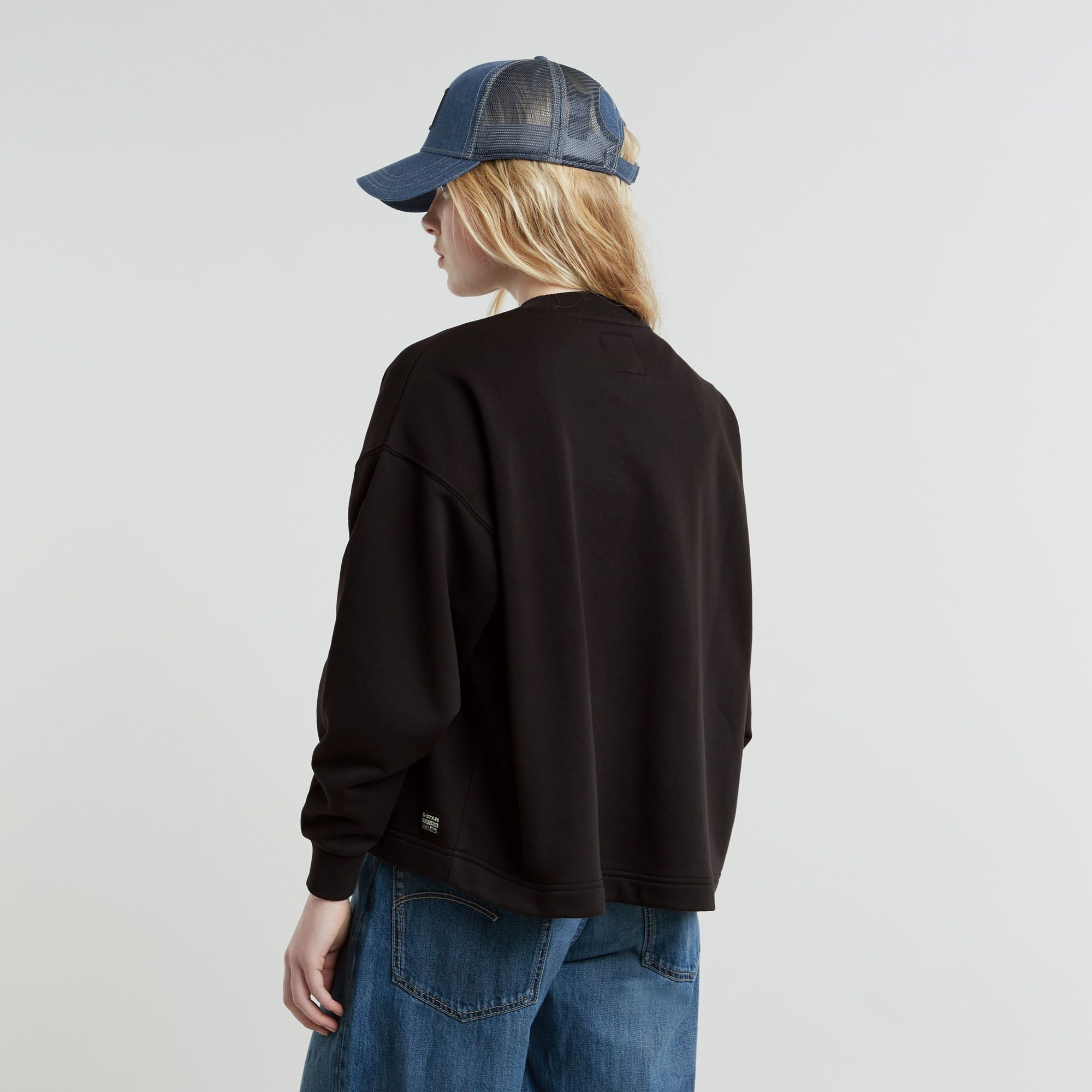 G-Star RAW Chroma Graphic Loose Sweater Zwart Dames