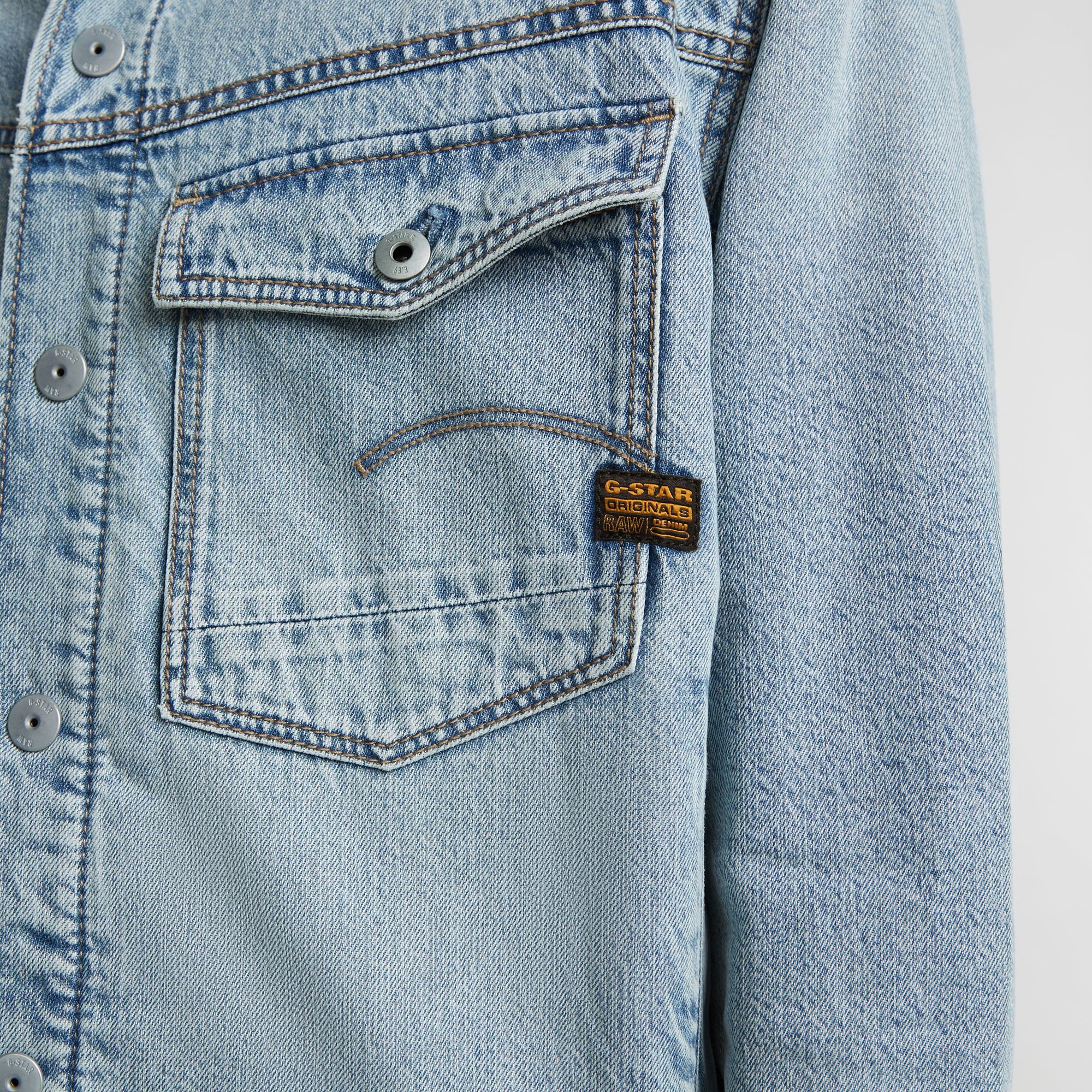 G-Star RAW Dakota Sherpa Jack Lichtblauw Heren