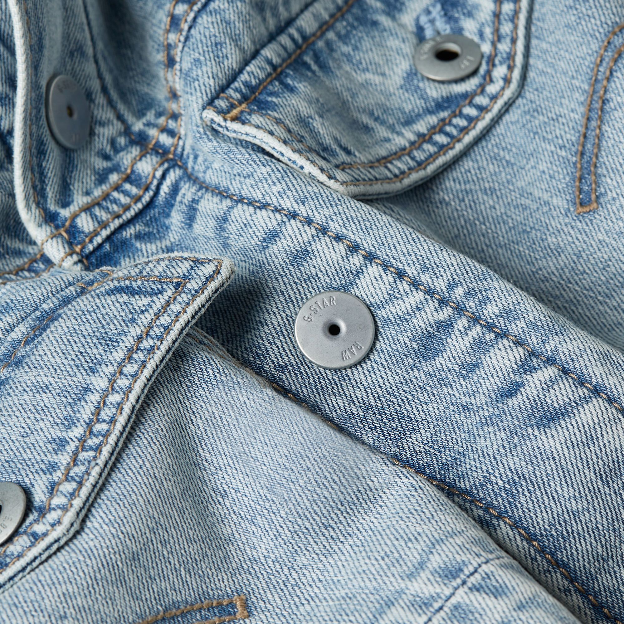 G-Star RAW Dakota Sherpa Jack Lichtblauw Heren