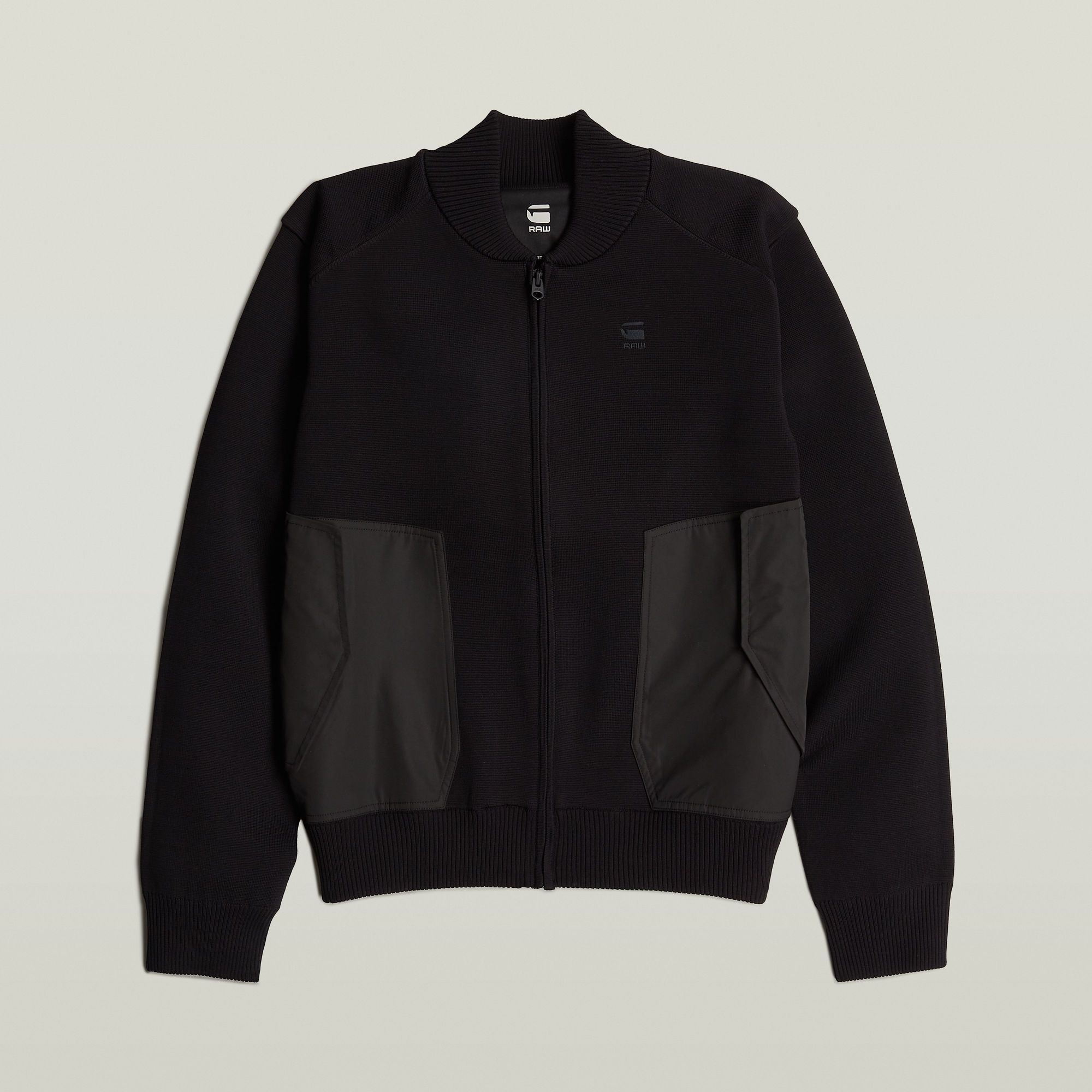 G-Star RAW Engineered Mix Gebreid Bomberjack Zwart Heren