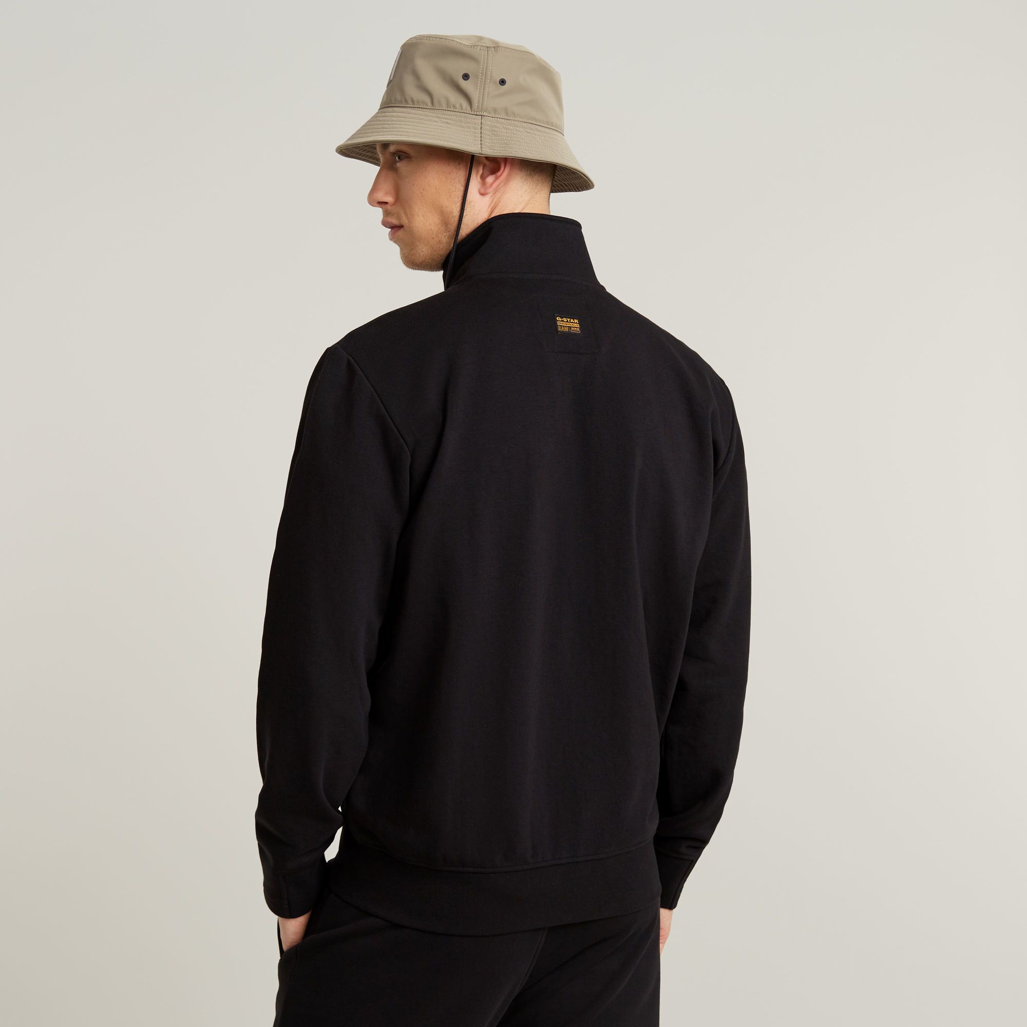 G-Star RAW Nifous Sweater Met Rits Zwart Heren