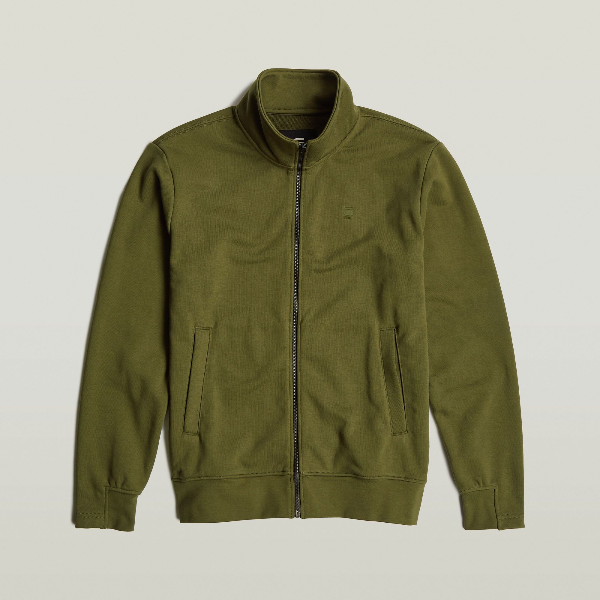 G-Star RAW Nifous Sweater Met Rits Groen Heren