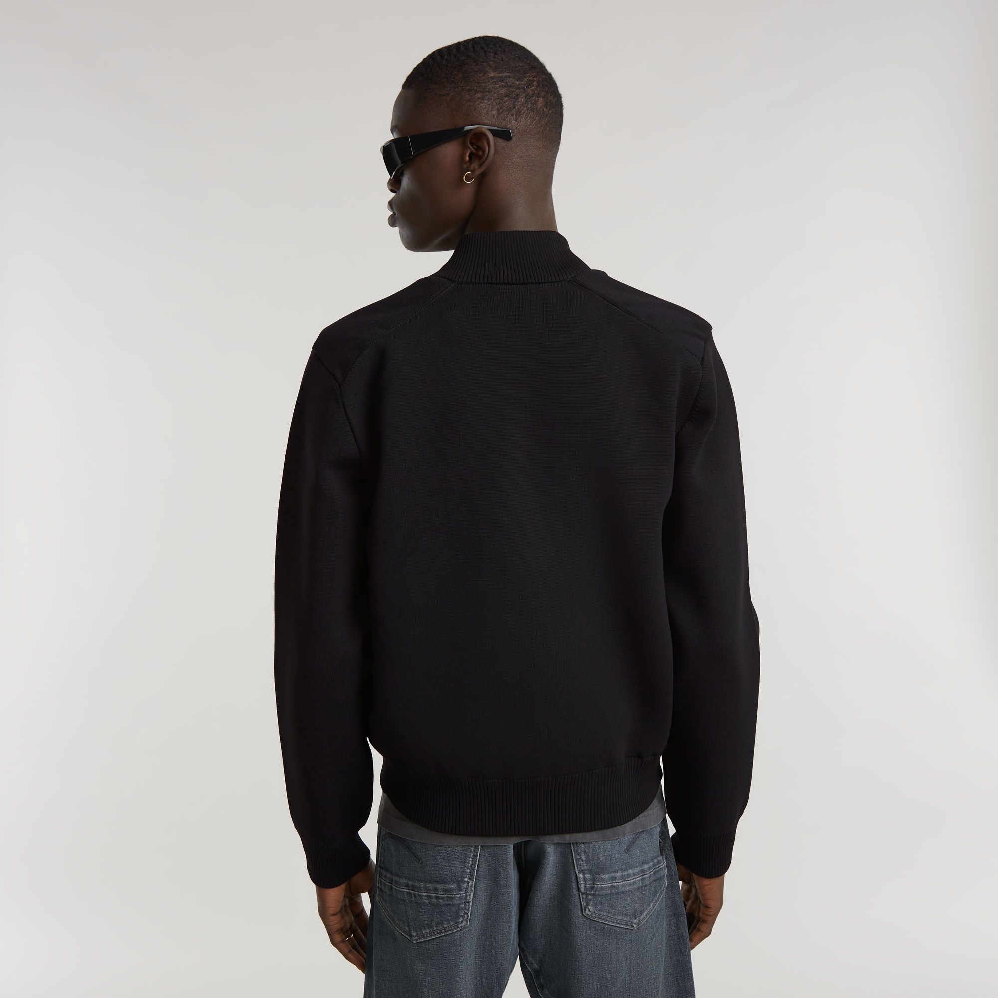 G-Star RAW Engineered Mix Gebreid Bomberjack Zwart Heren