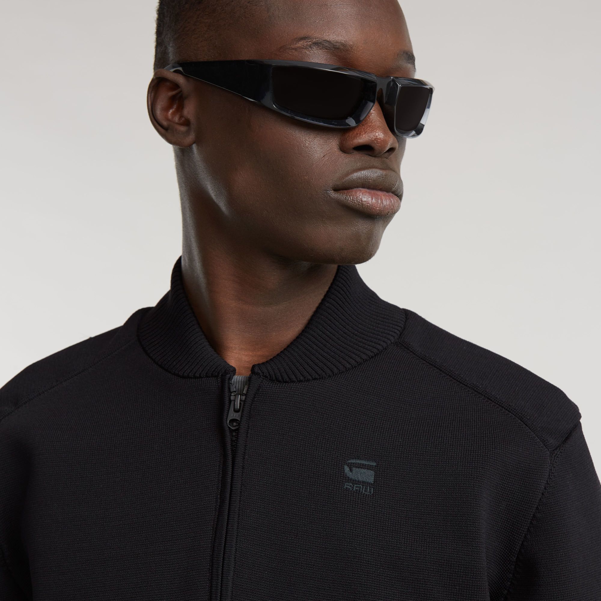 G-Star RAW Engineered Mix Gebreid Bomberjack Zwart Heren