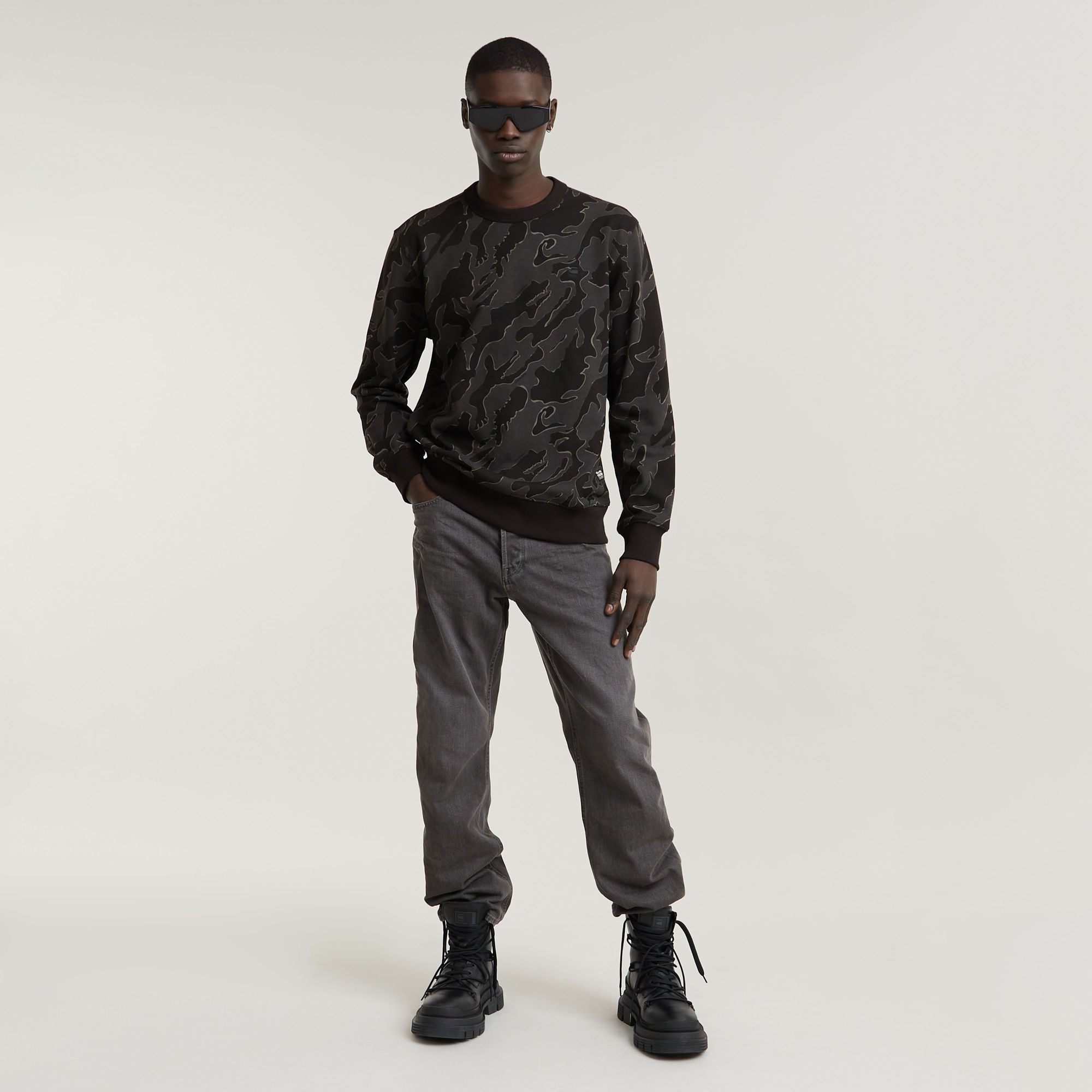 G-Star RAW Island Camo Sweater Meerkleurig Heren