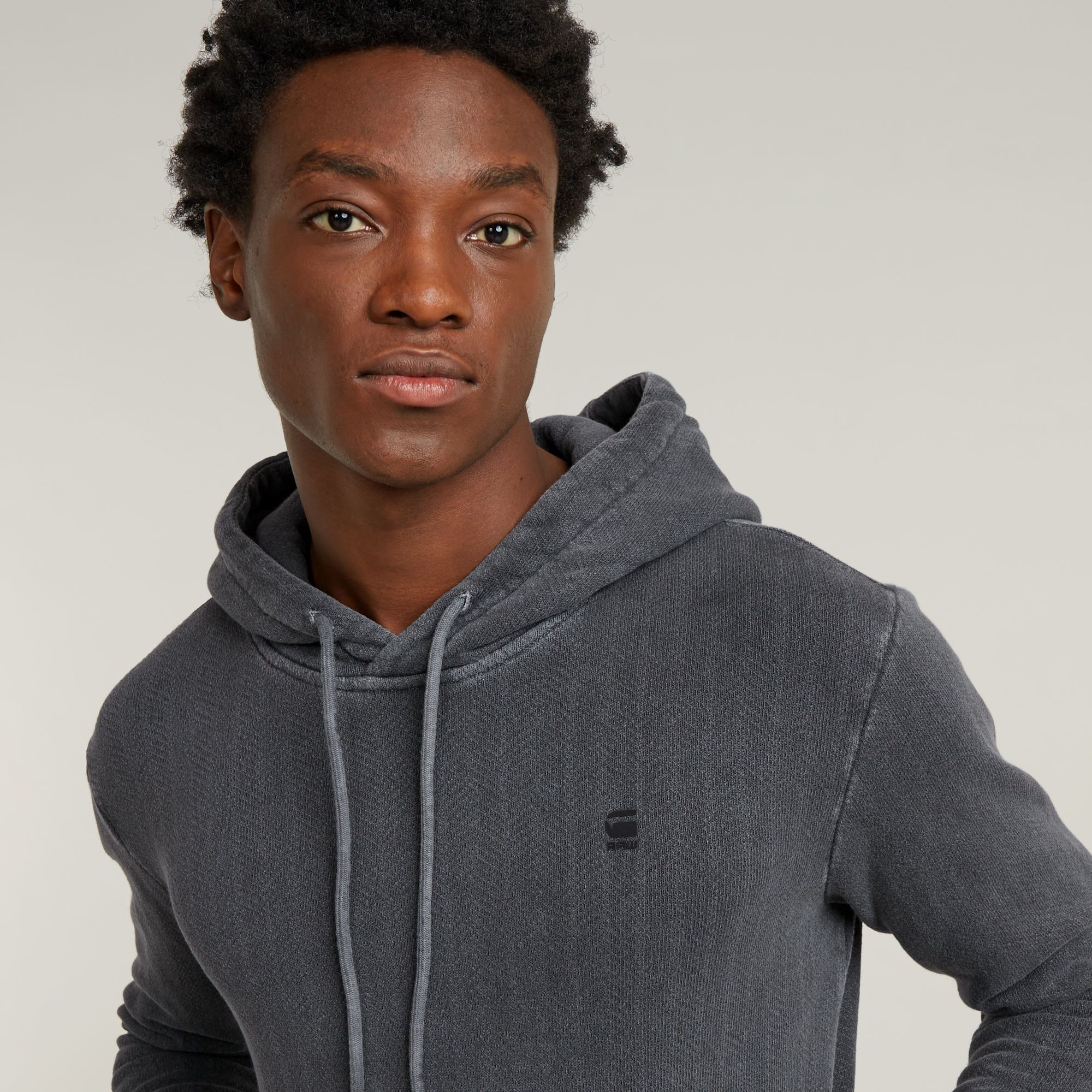 G-Star RAW Overdyed Hoodie Zwart Heren