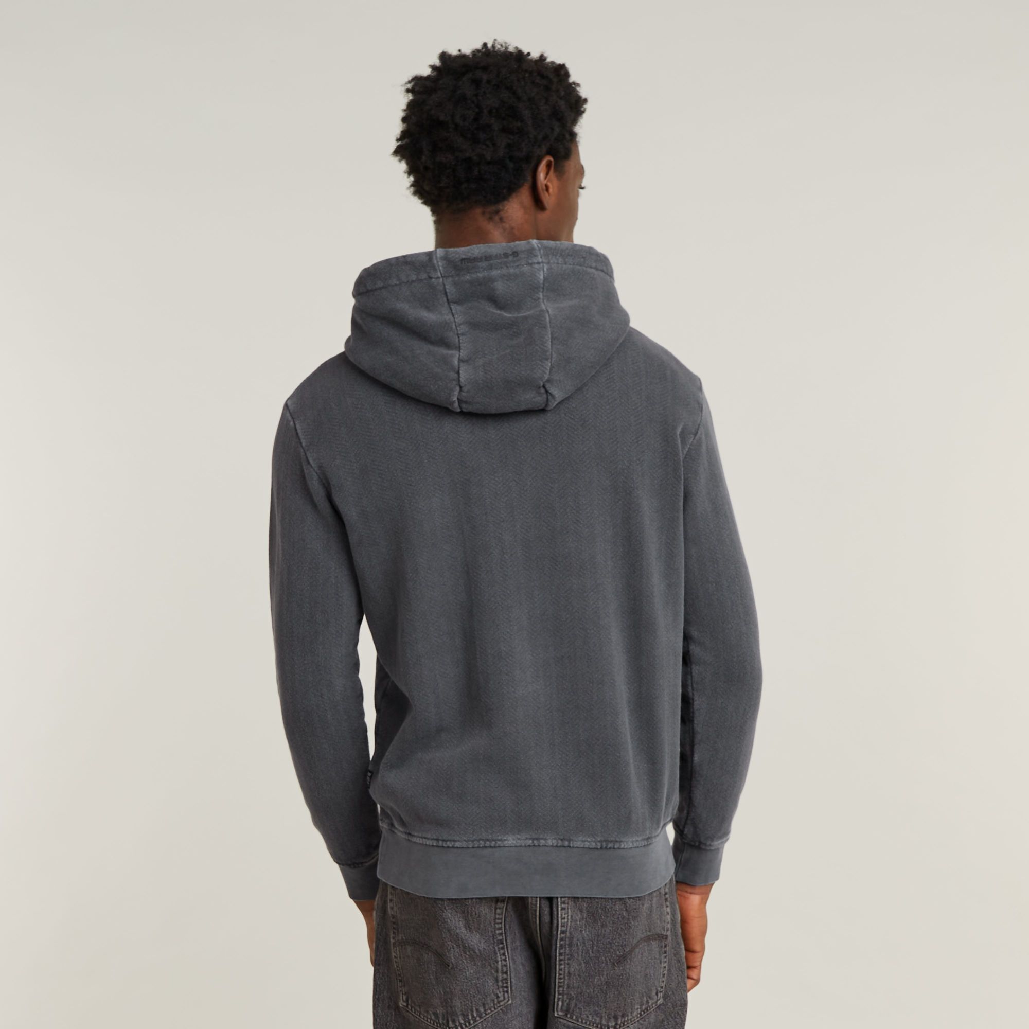 G-Star RAW Overdyed Hoodie Zwart Heren