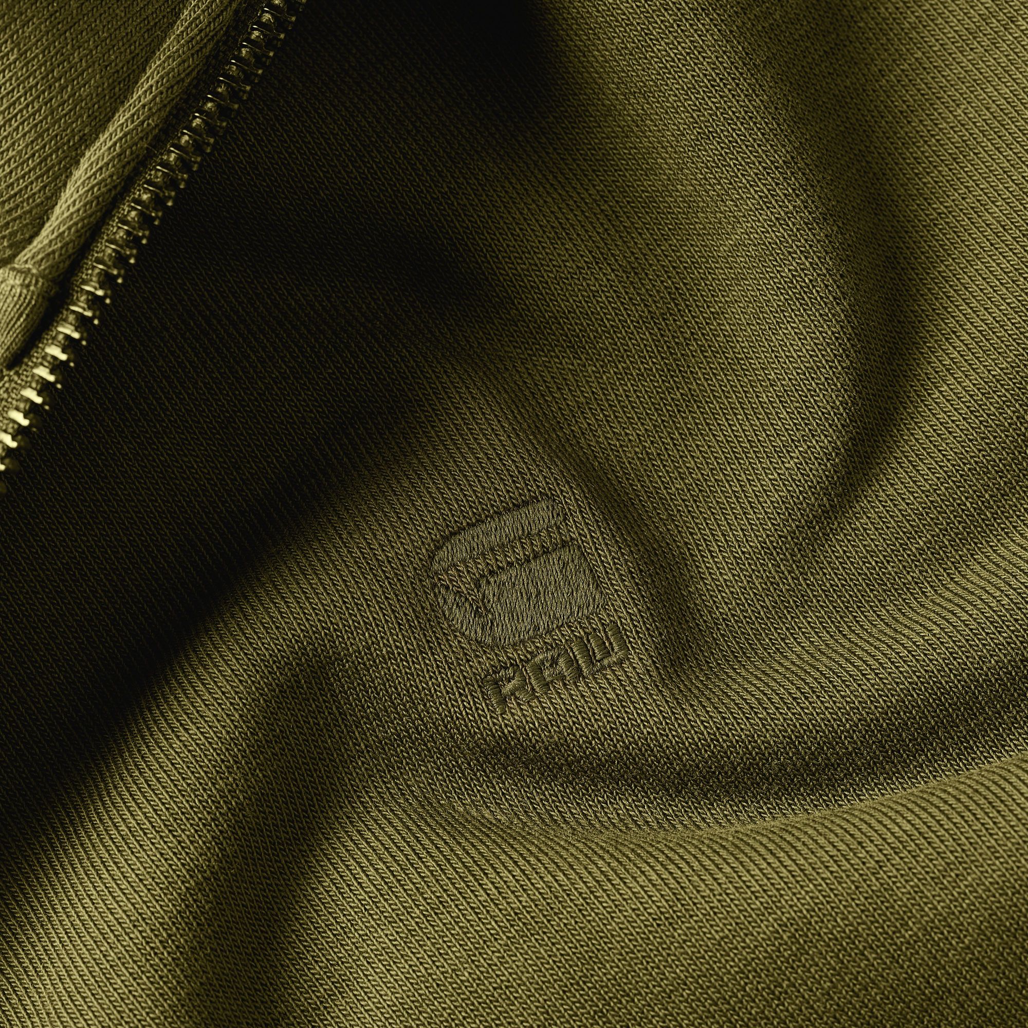 G-Star RAW Nifous Sweater Met Rits Groen Heren