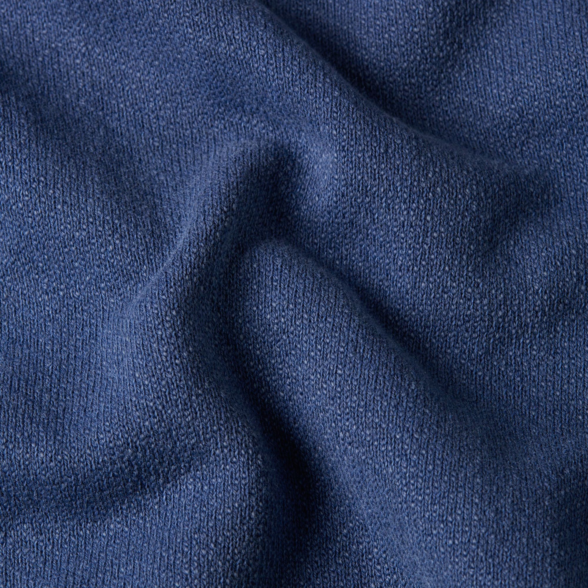 G-Star RAW Destroyed G Logo Washed Sweater Donkerblauw Heren