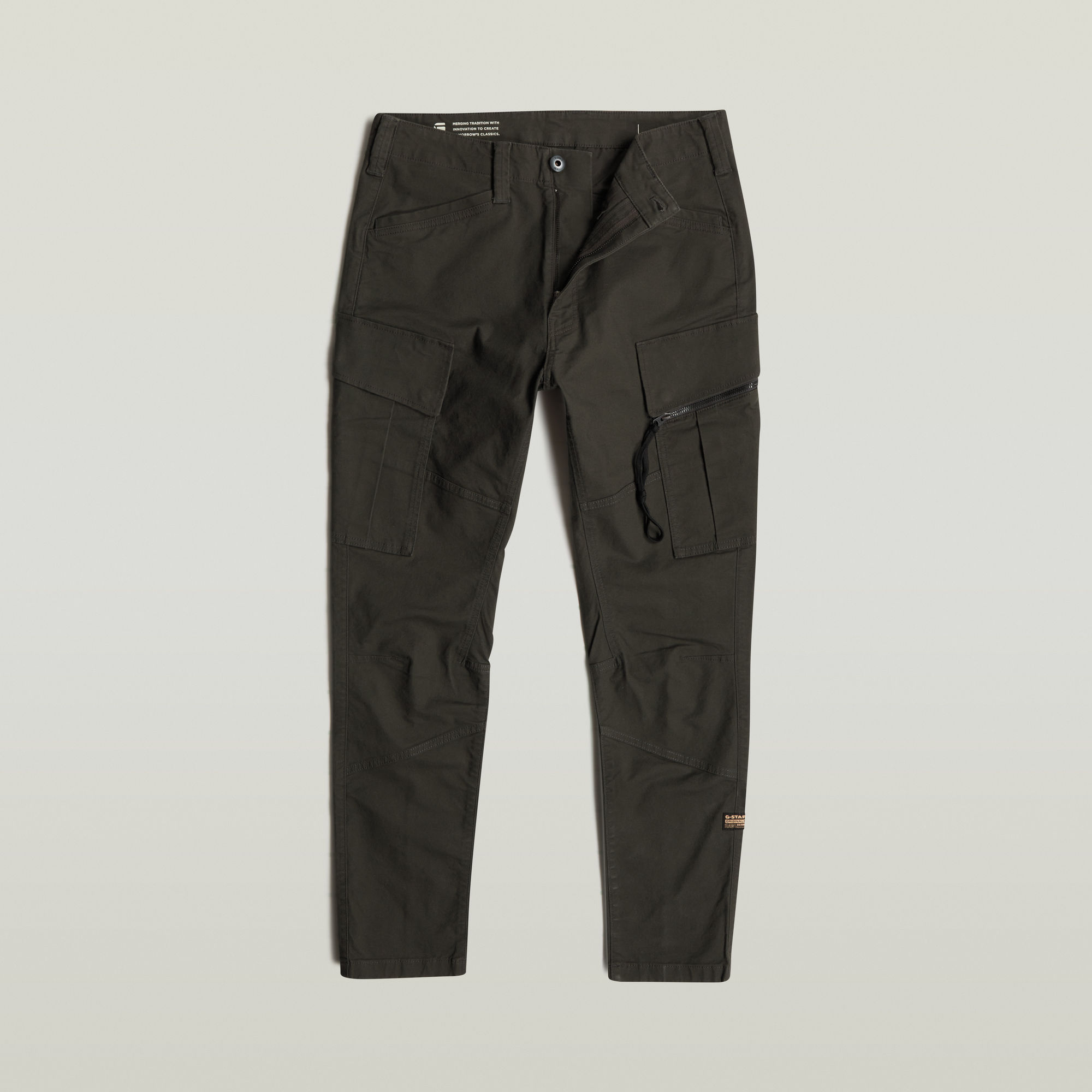 G-Star RAW Zip Pocket 3D Skinny Cargo Broek 2.0 Grijs Heren