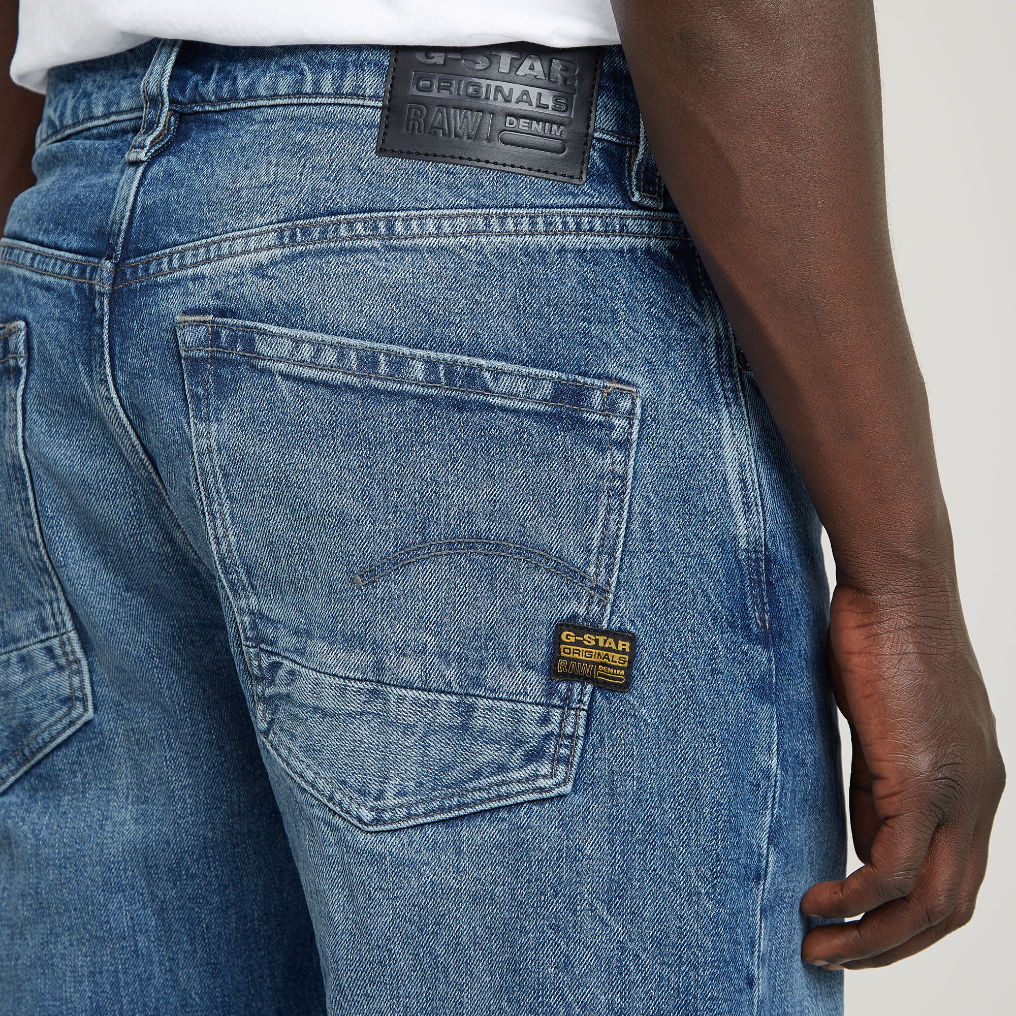 G-Star RAW Dakota Regular Straight Jeans Midden blauw Heren