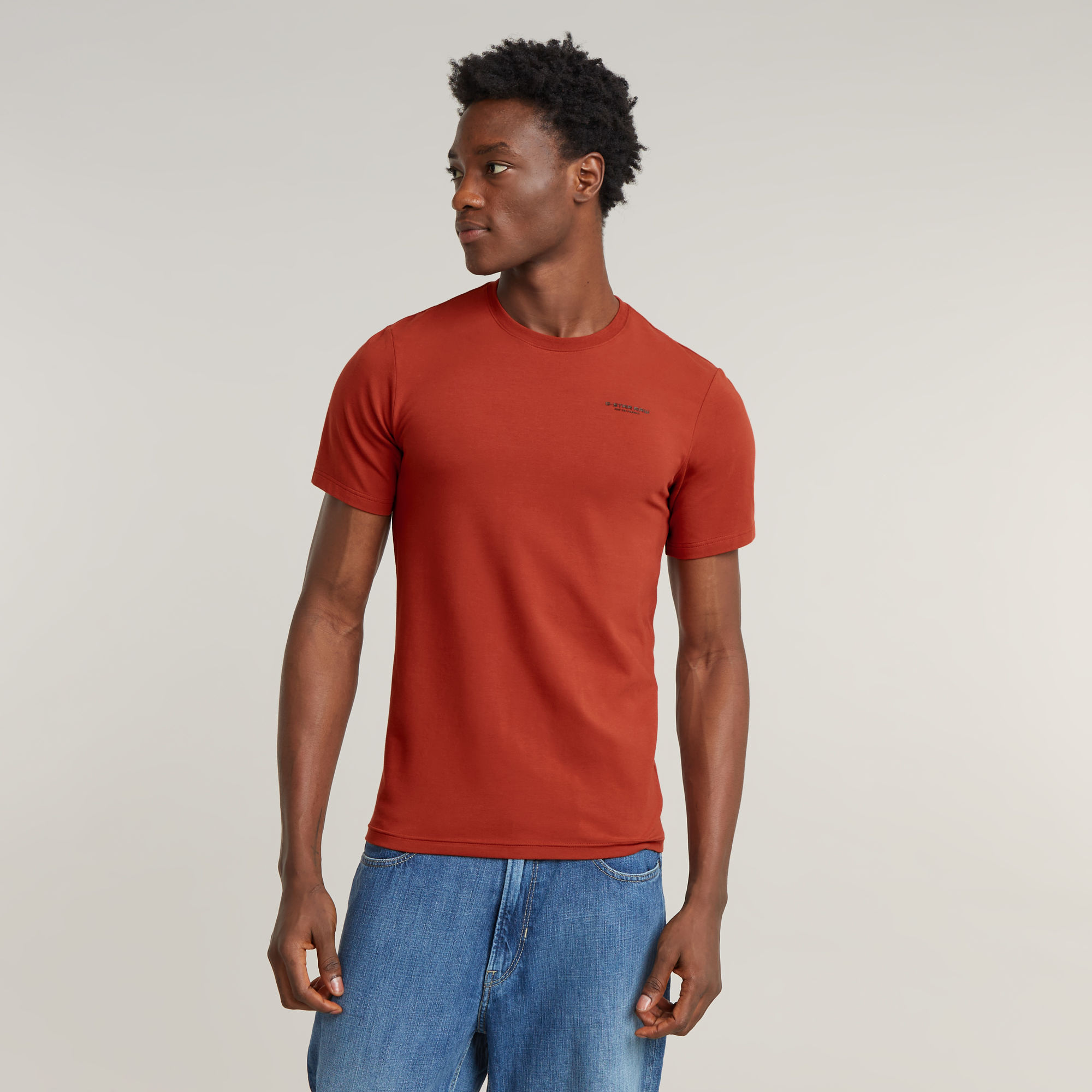 G-Star RAW Slim Base T-Shirt Rood Heren