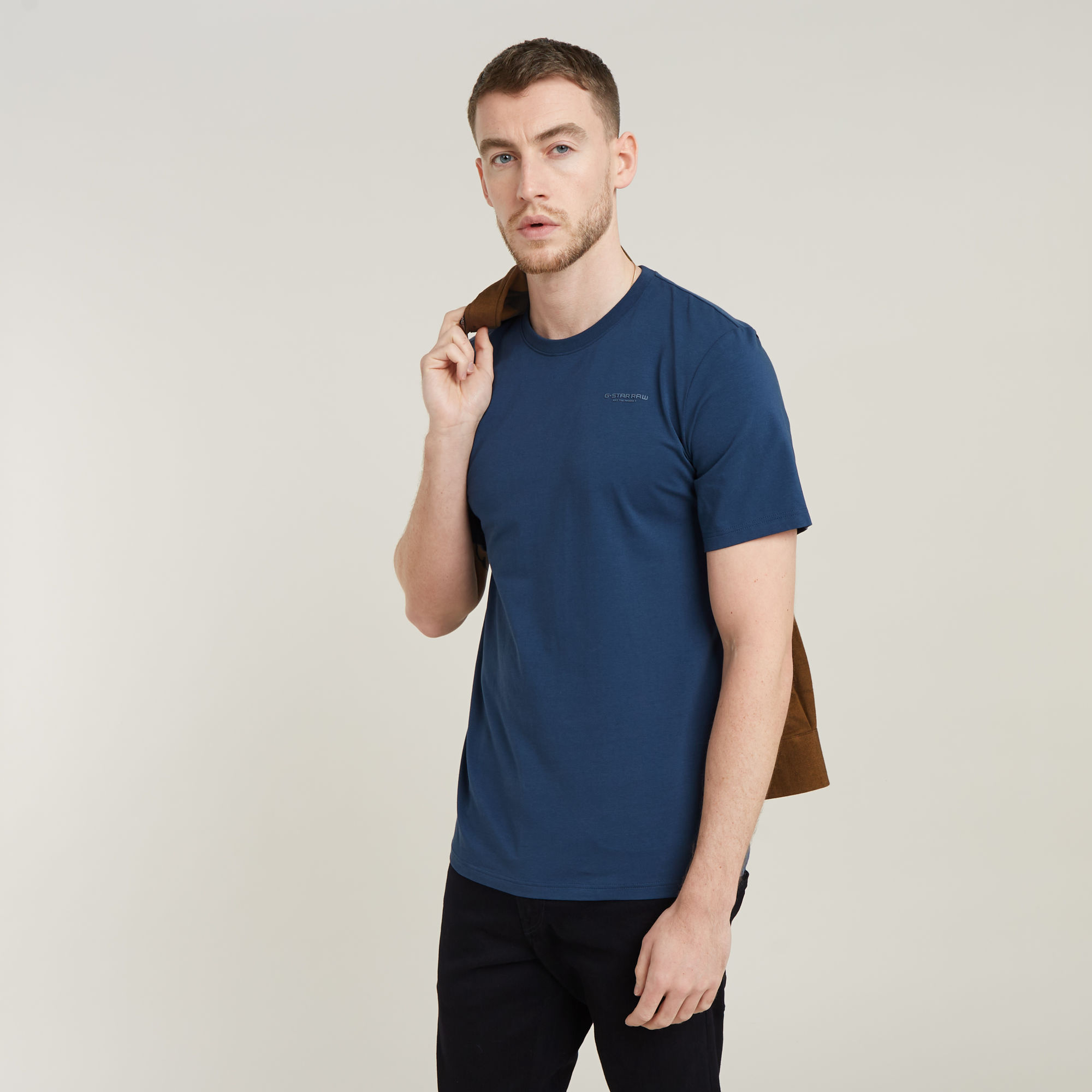 

Slim Base T-Shirt - Medium blue - Men