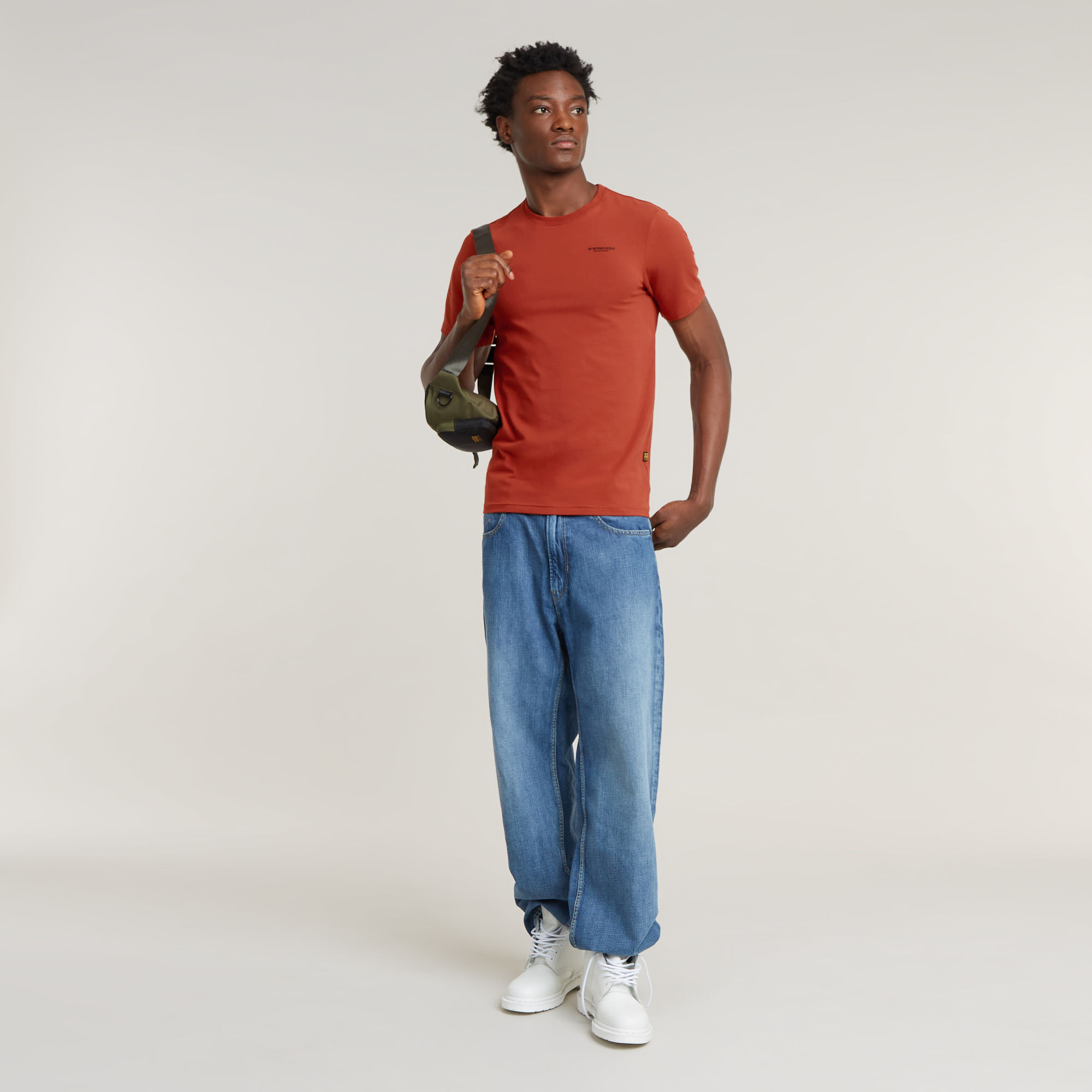 G-Star RAW Slim Base T-Shirt Rood Heren