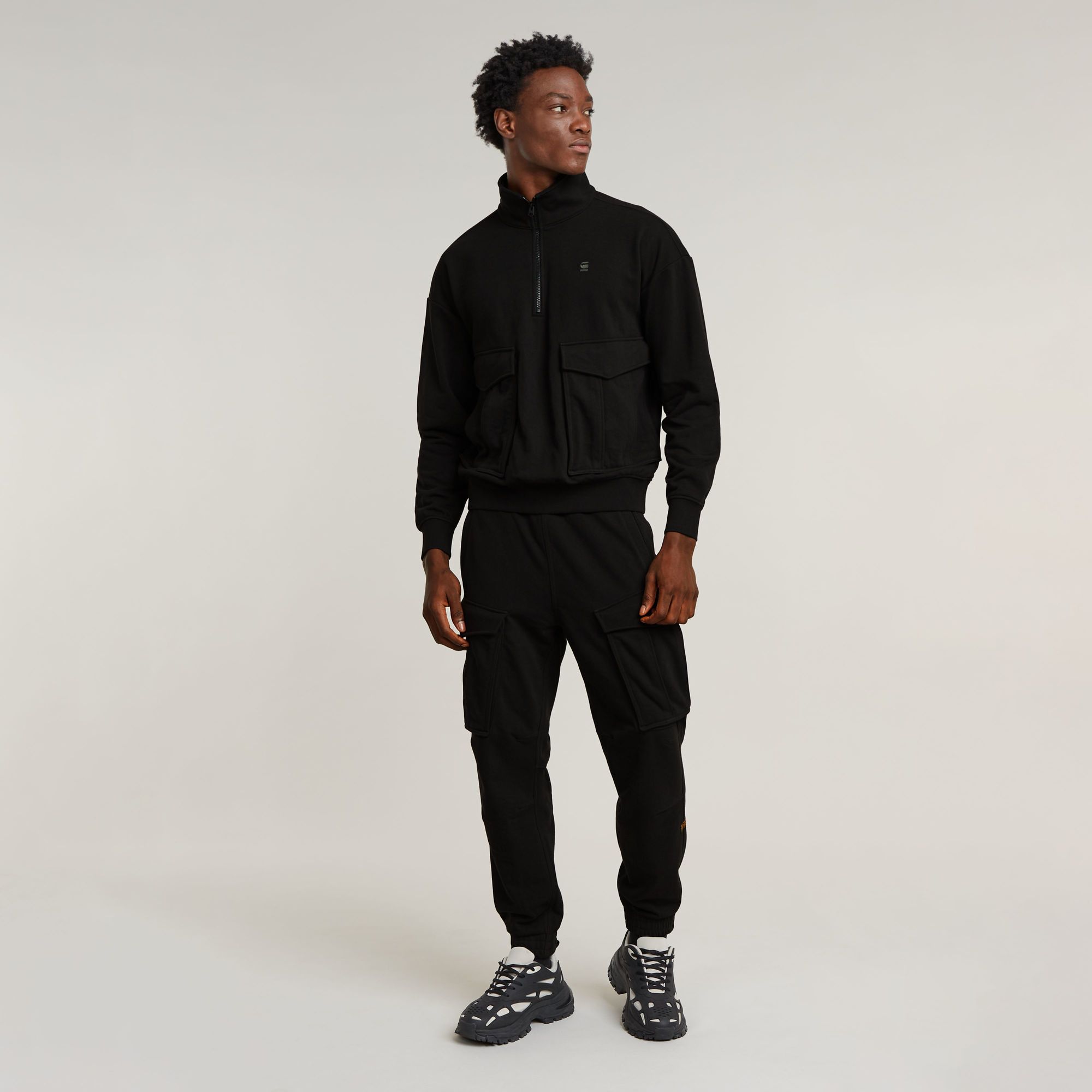 G-Star RAW Rovic Skipper Loose Sweater Zwart Heren