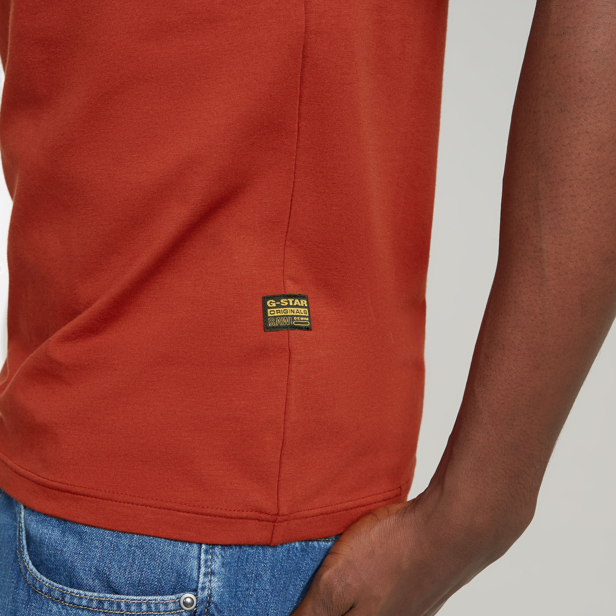 G-Star RAW Slim Base T-Shirt Rood Heren