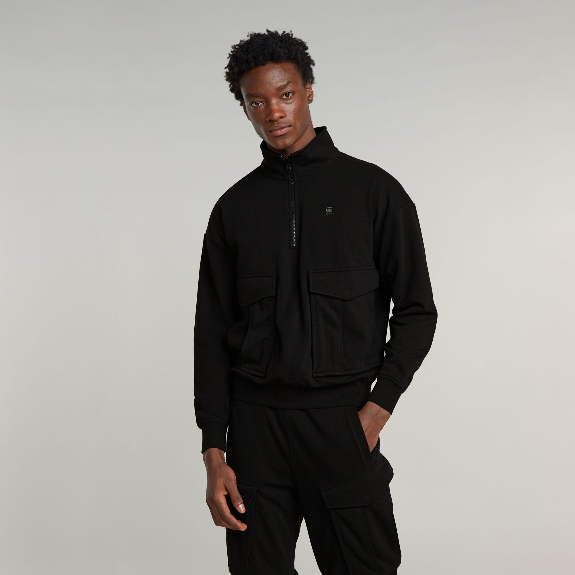 G-Star RAW Rovic Skipper Loose Sweater Zwart Heren