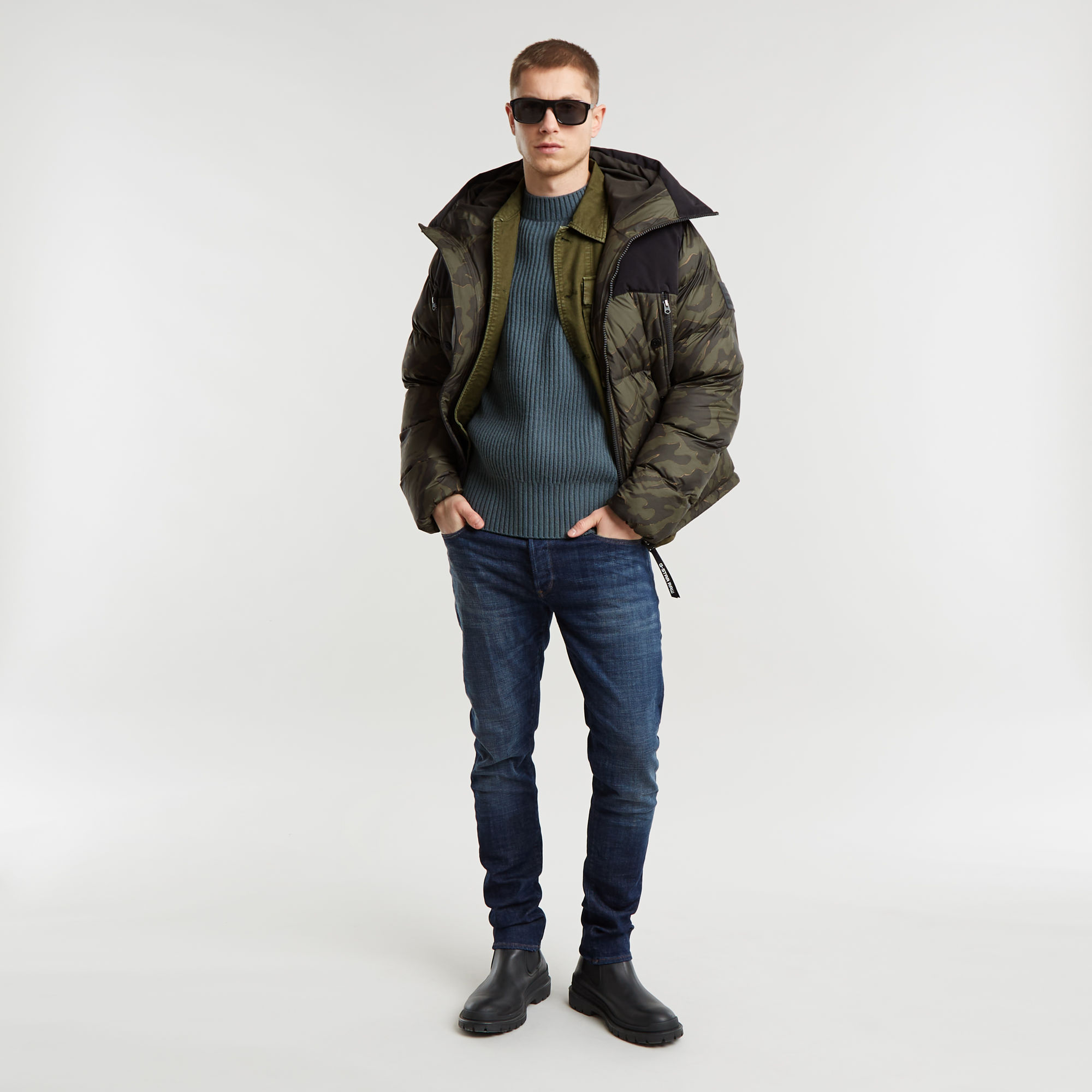 G-Star RAW Gebreide Trui Essential Grijs Heren