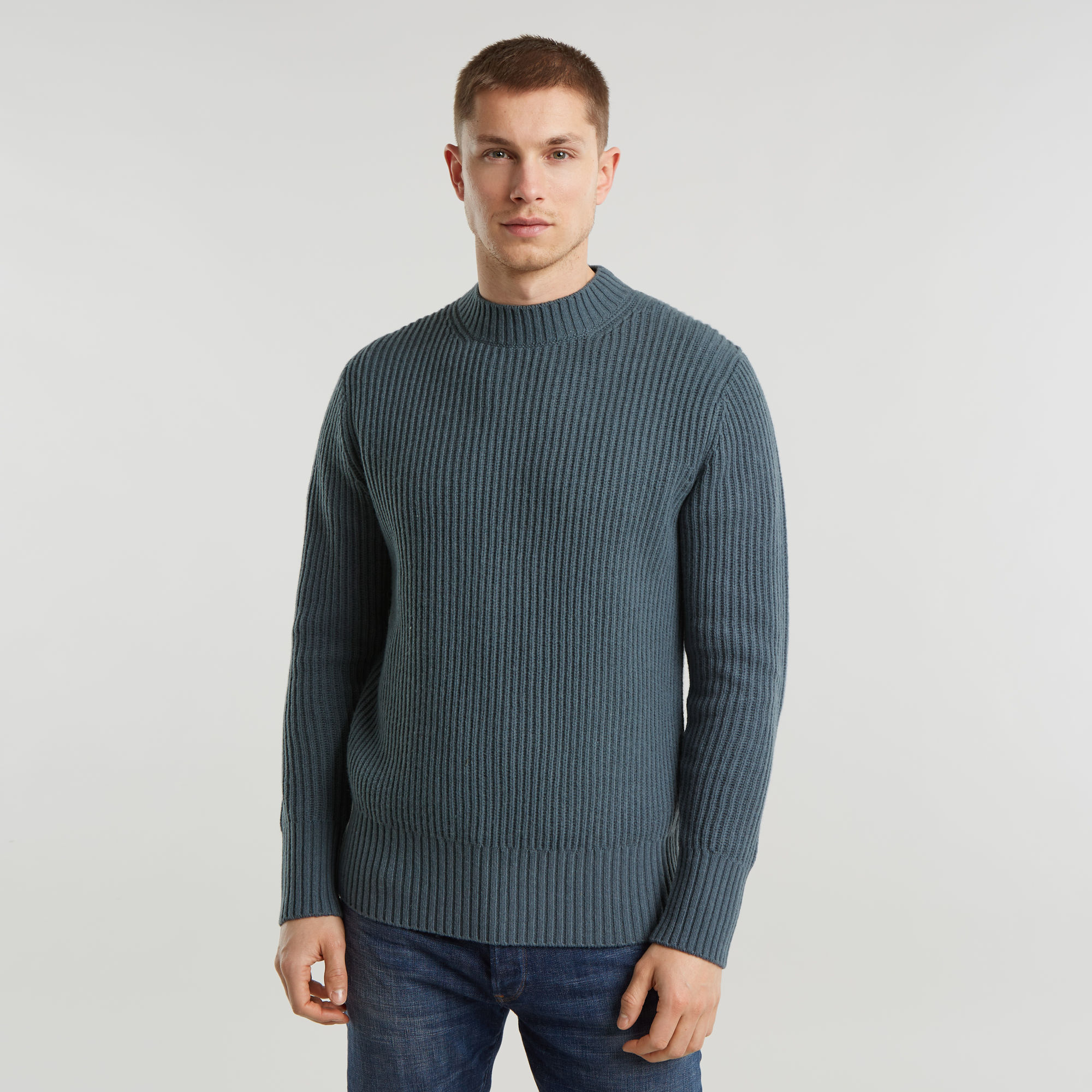 Essential Knitted Pullover - Grau - Herren