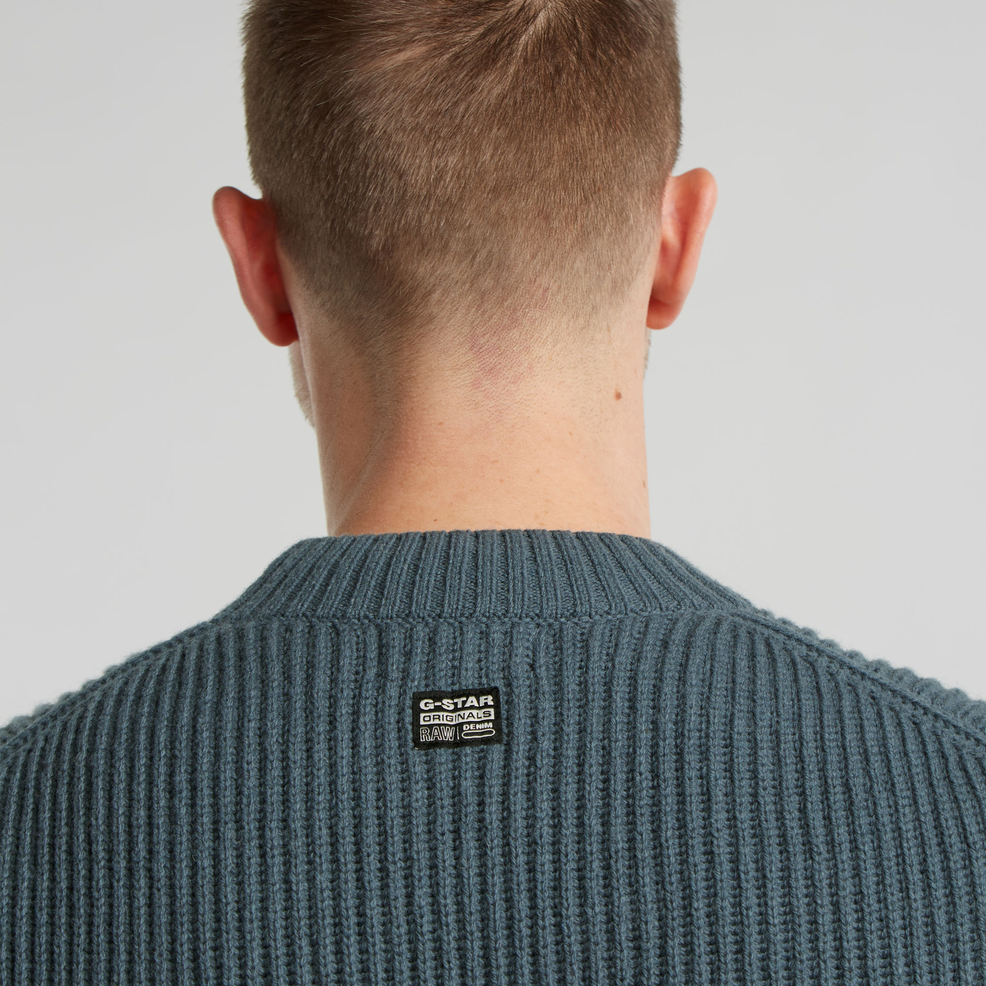 G-Star RAW Gebreide Trui Essential Grijs Heren