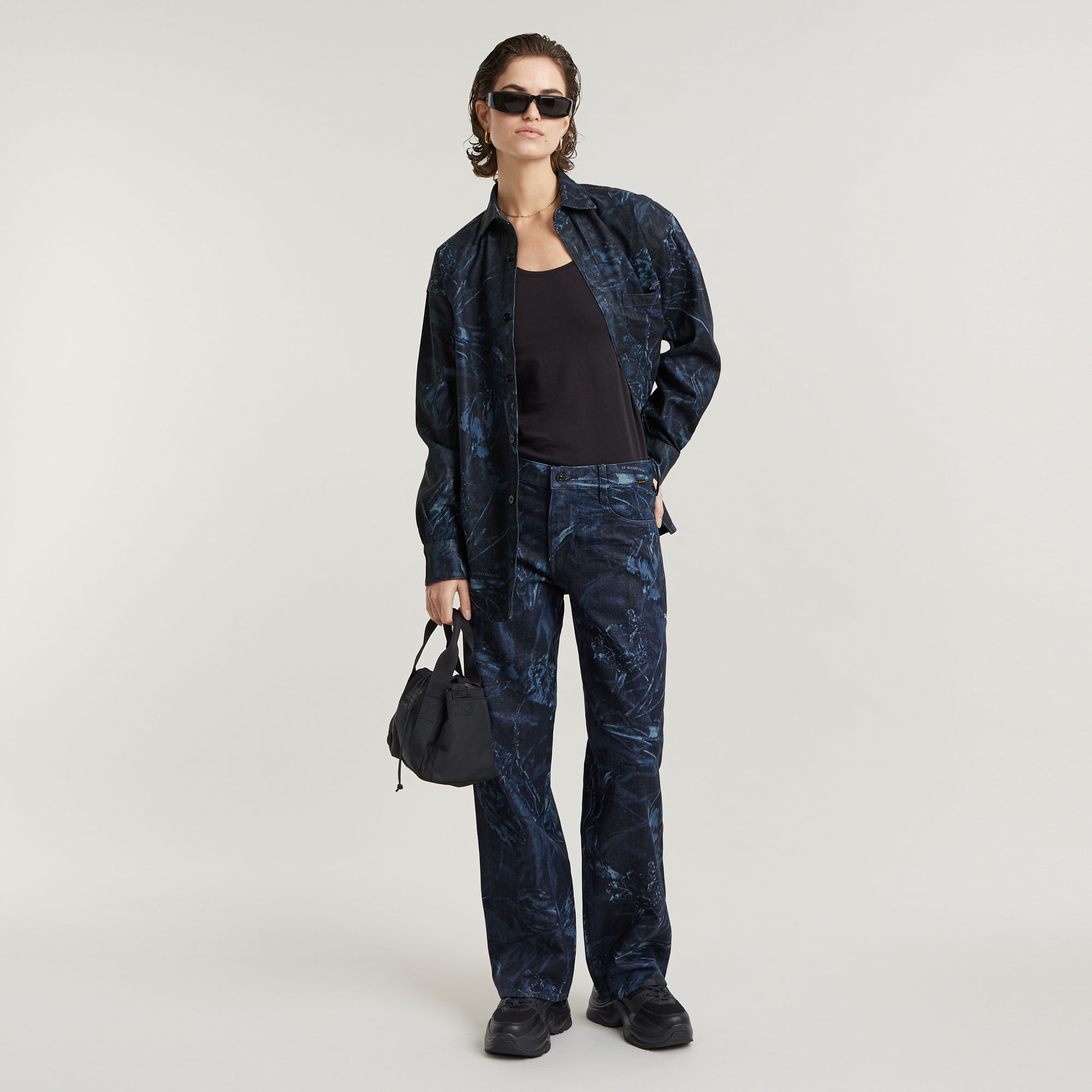 G-Star RAW Judee Low Waist Loose Jeans Midden blauw Dames