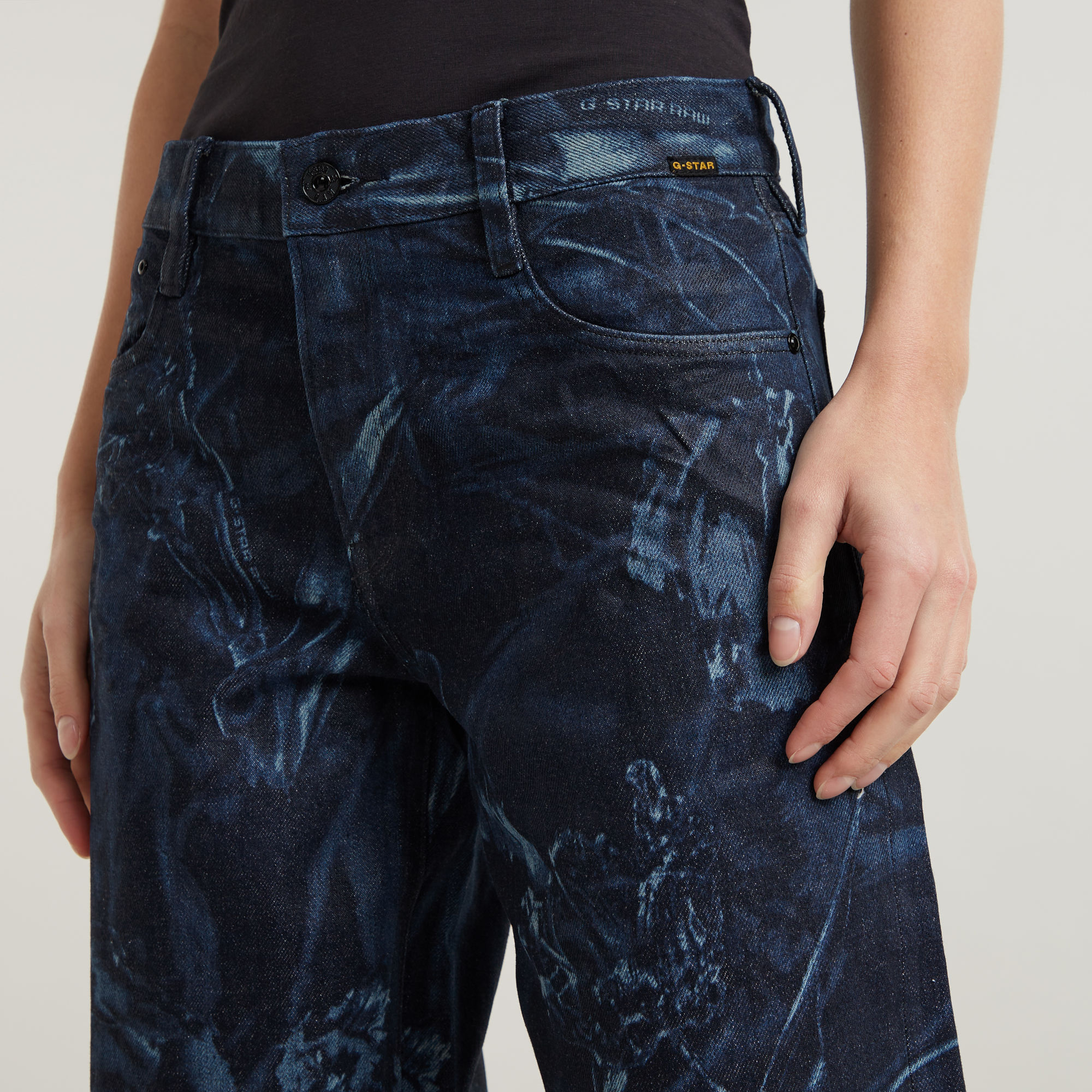G-Star RAW Judee Low Waist Loose Jeans Midden blauw Dames
