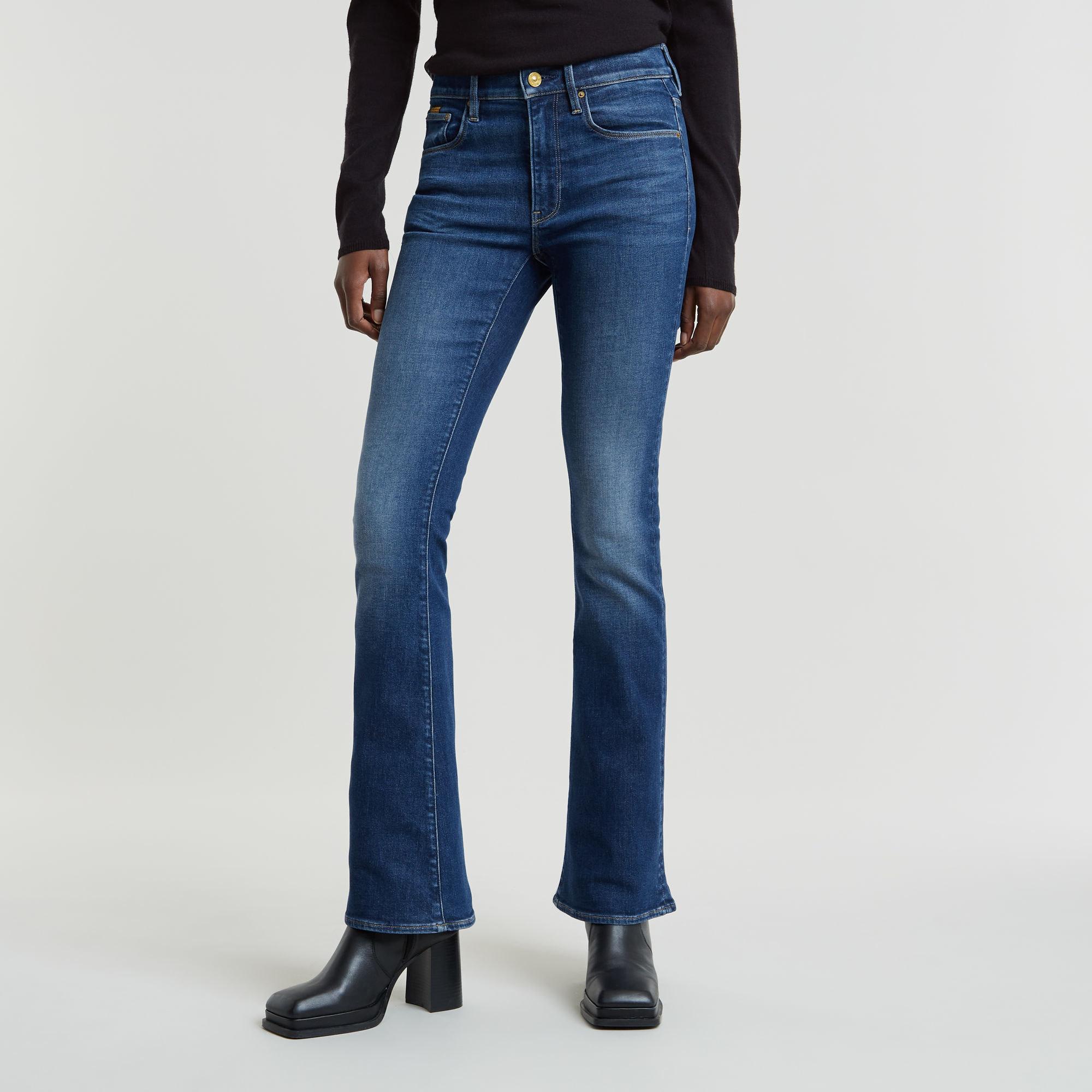 G-Star RAW 3301 Flare Jeans - Midden blauw - Dames