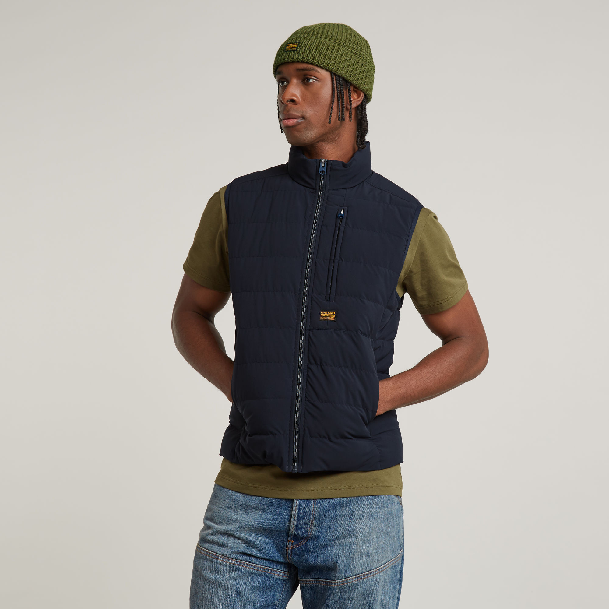 G-Star RAW Foundation Liner Bodywarmer Donkerblauw Heren