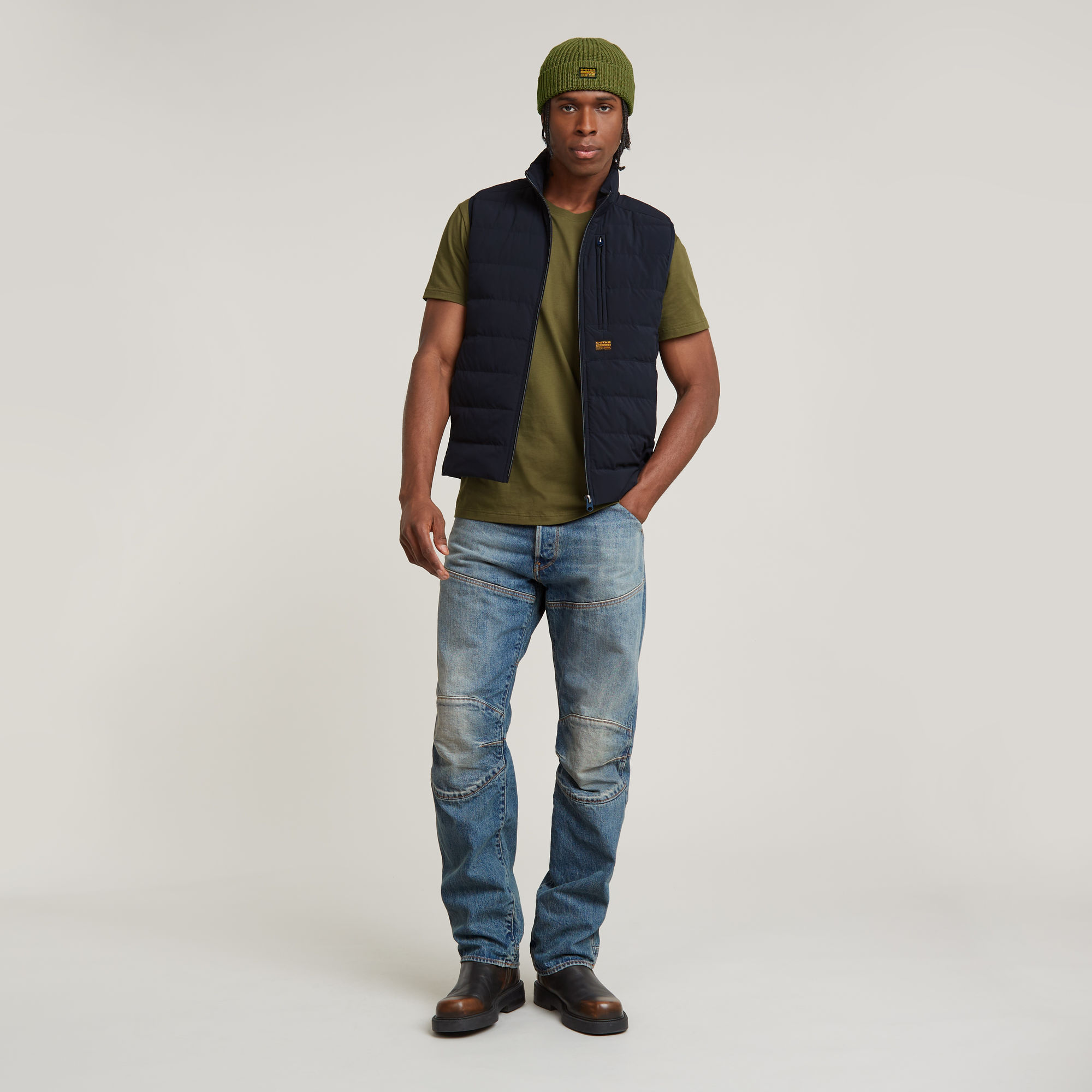 G-Star RAW Foundation Liner Bodywarmer Donkerblauw Heren