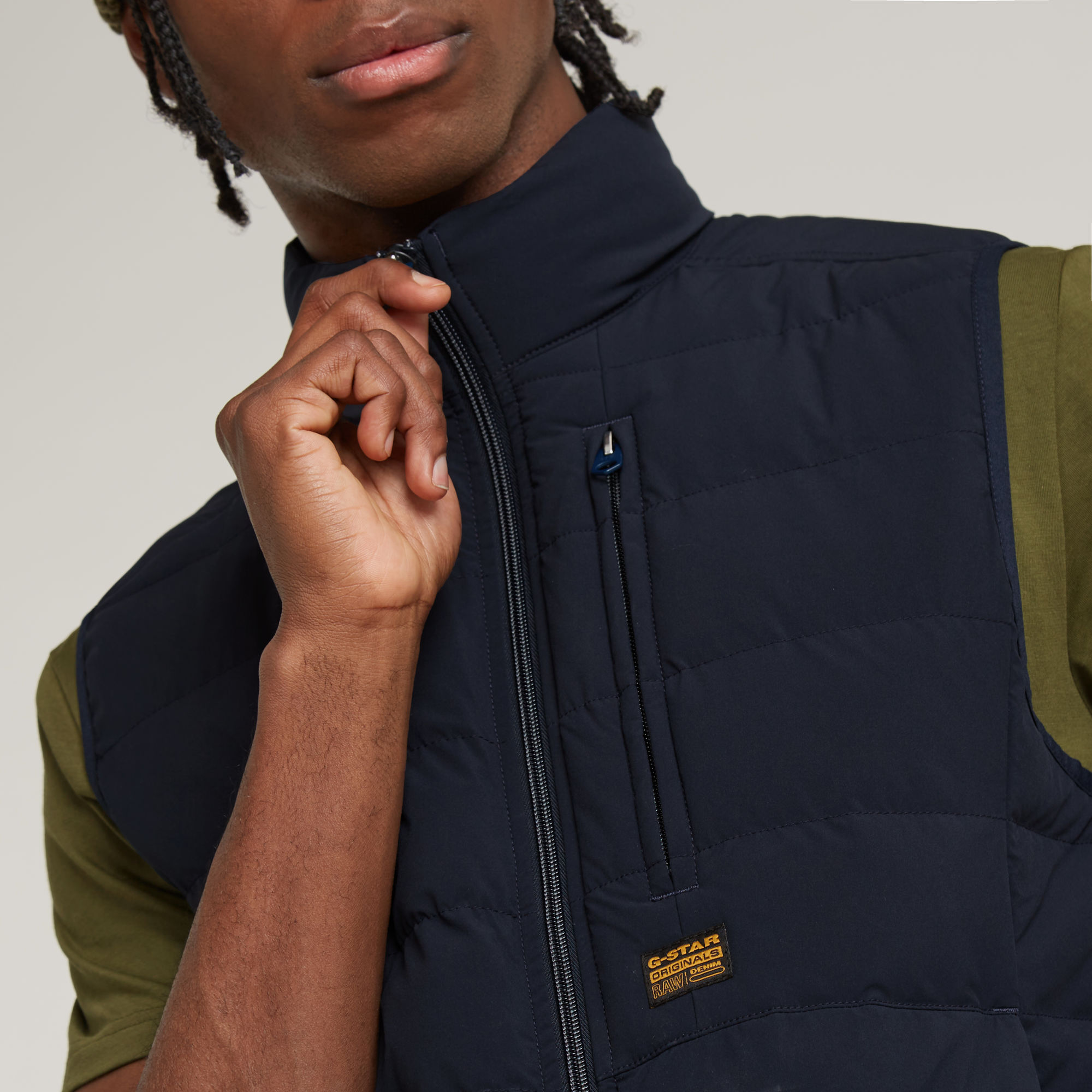 G-Star RAW Foundation Liner Bodywarmer Donkerblauw Heren