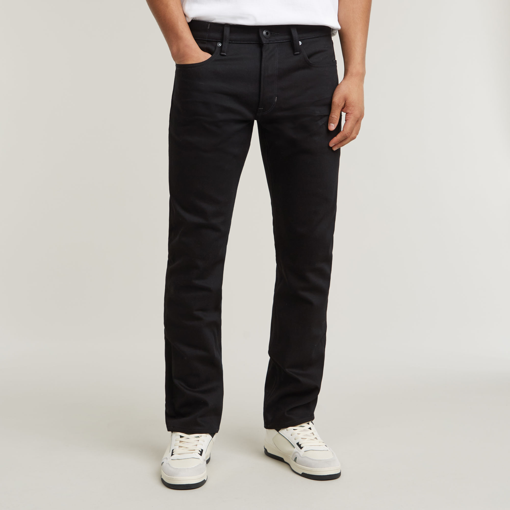 

Mosa Straight Jeans - Black - Men