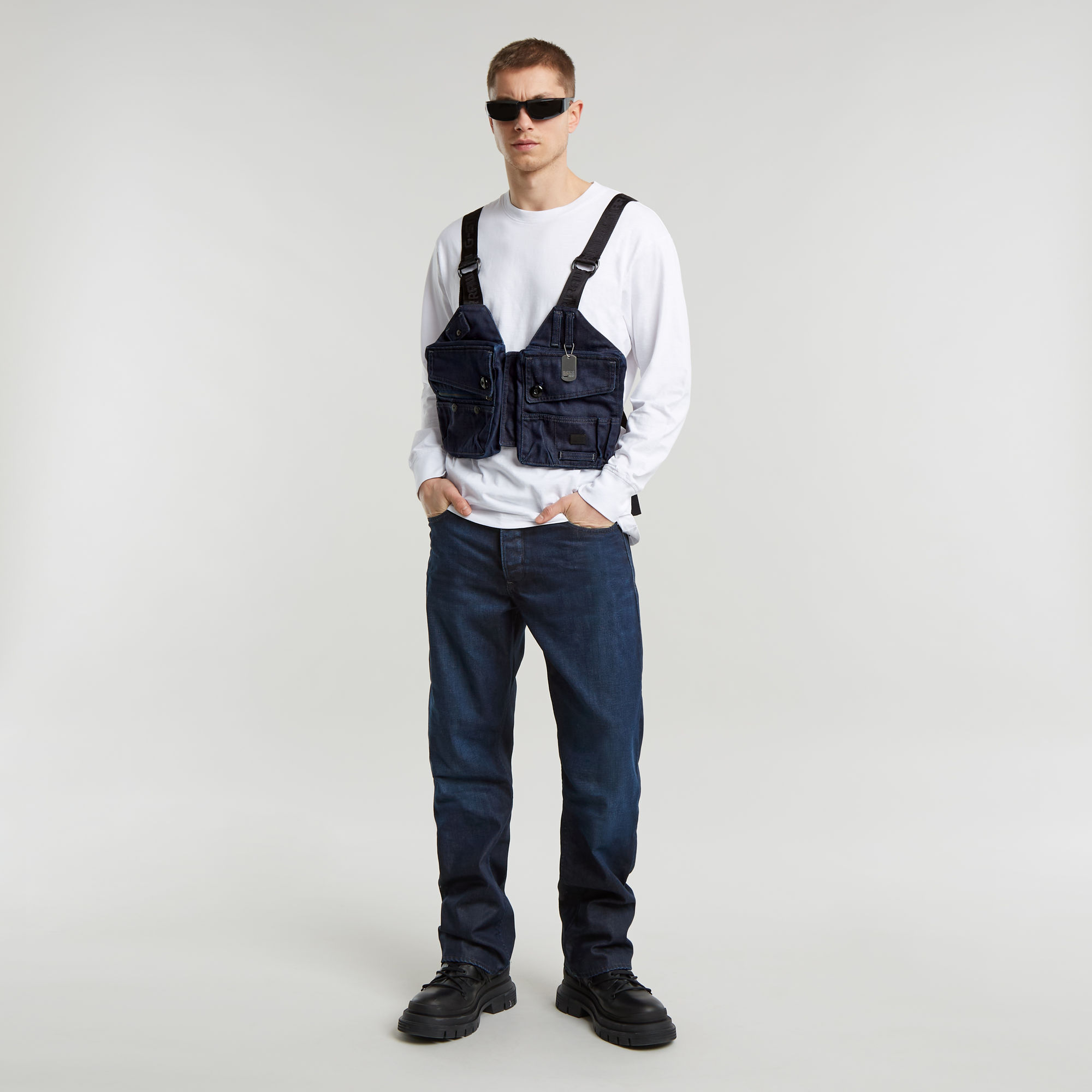 G-Star RAW Dakota Regular Straight Jeans Donkerblauw Heren