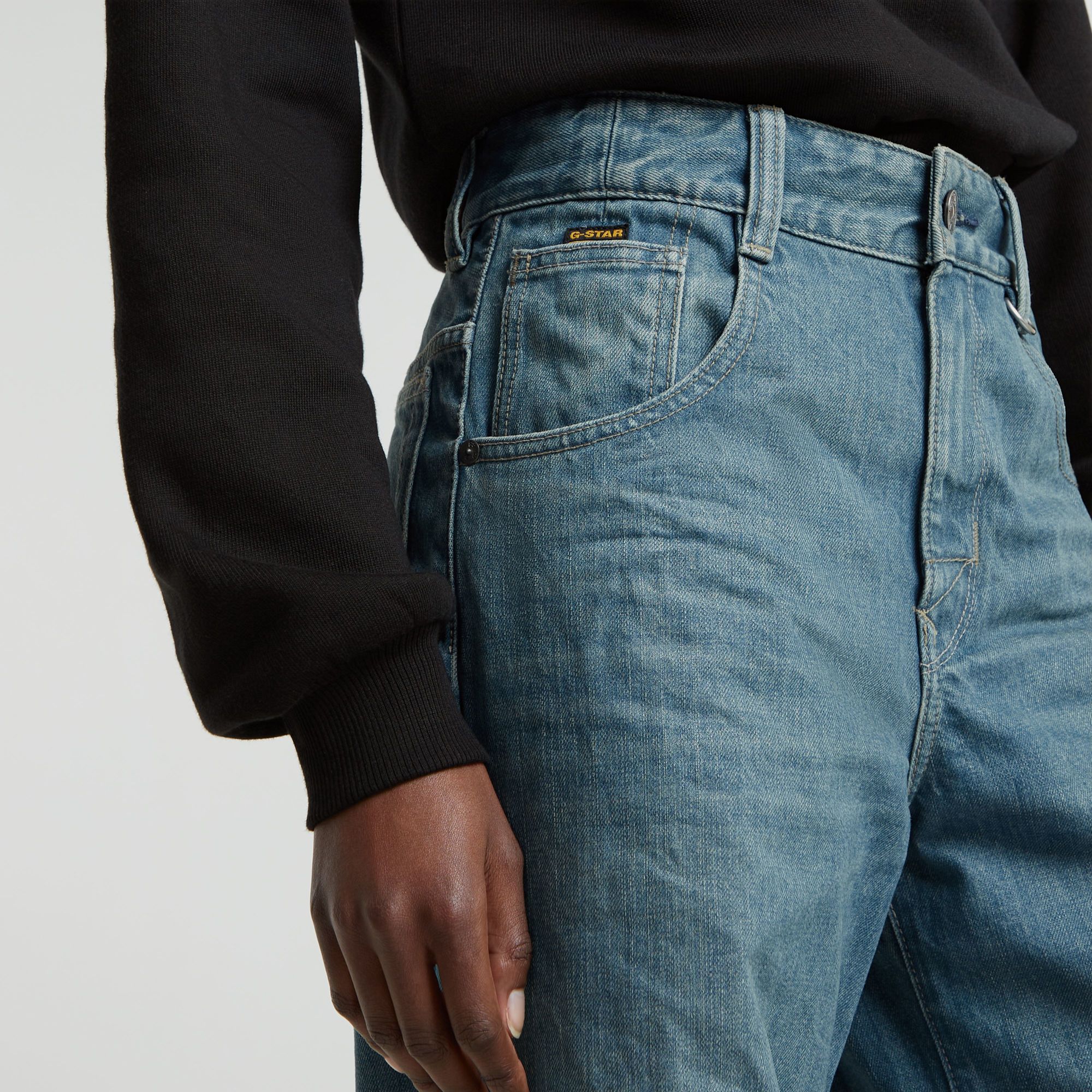 G-Star RAW Skater High Loose Jeans Midden blauw Dames