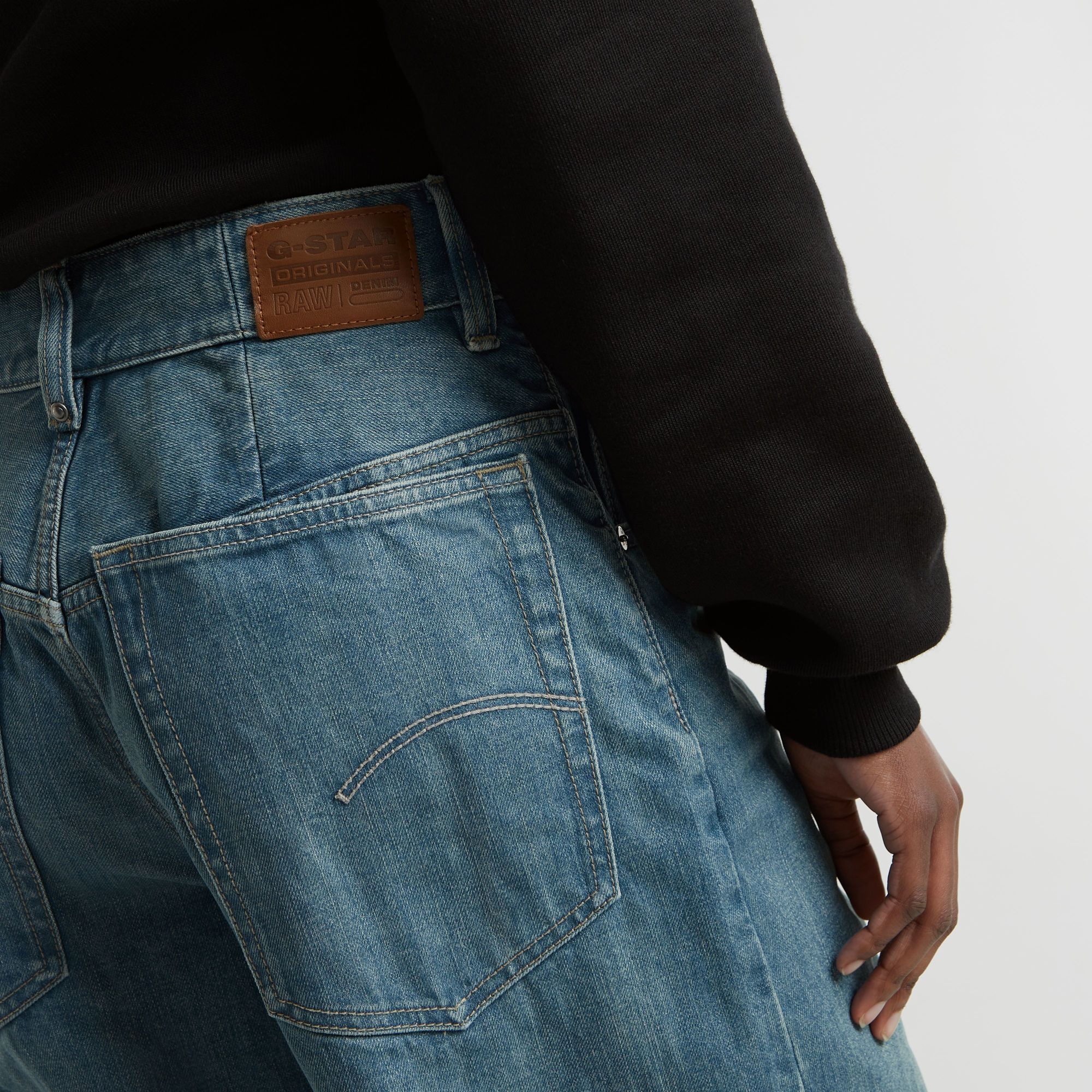 G-Star RAW Skater High Loose Jeans Midden blauw Dames