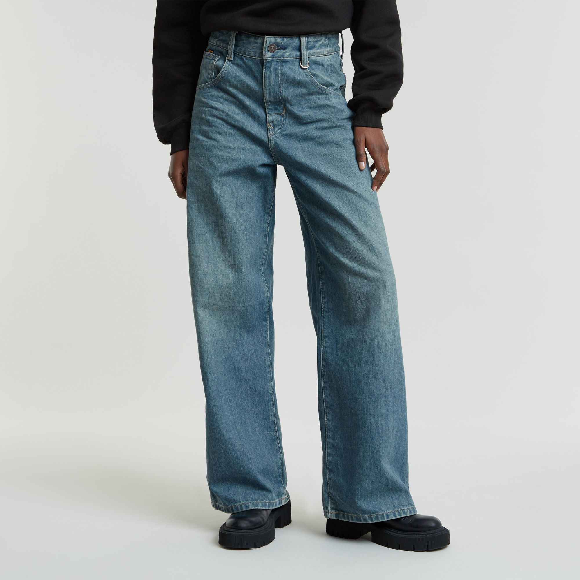G-Star RAW Skater High Loose Jeans Midden blauw Dames