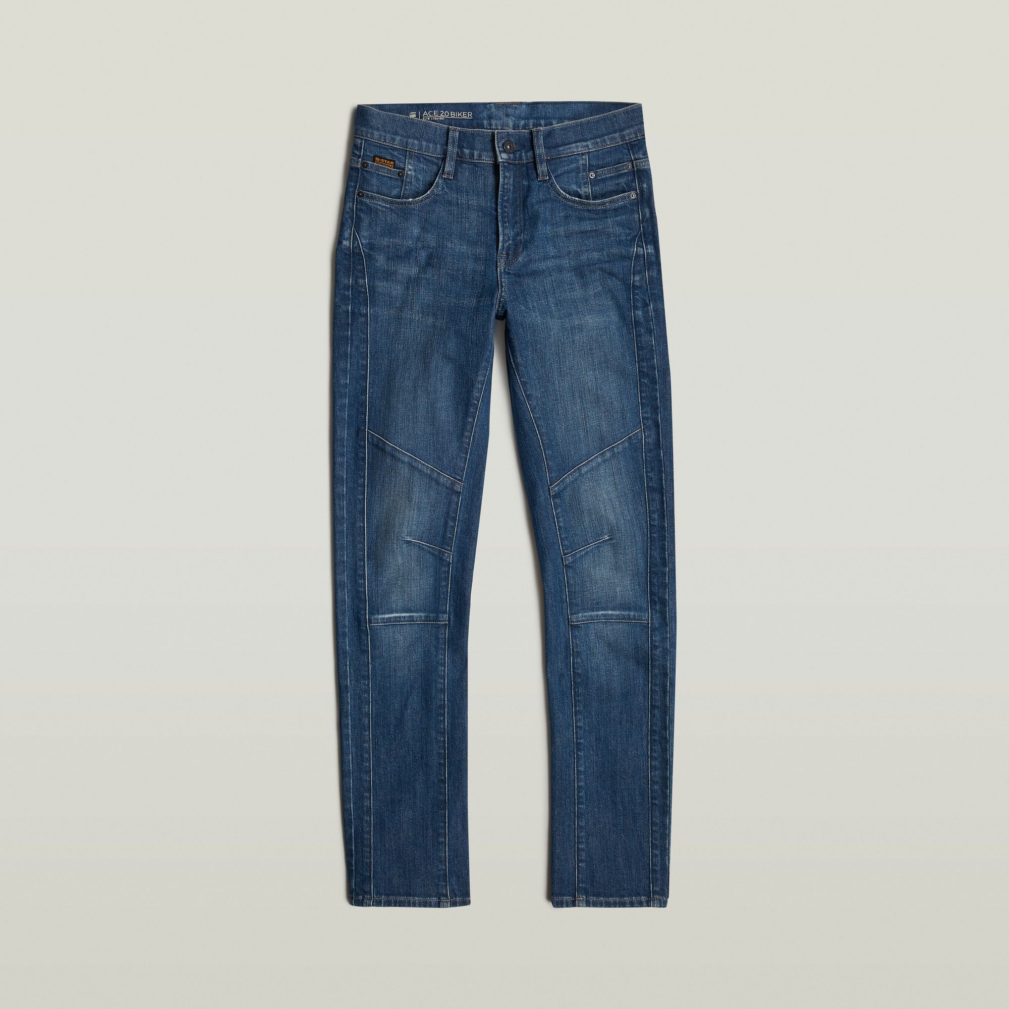 G-Star RAW Ace 2.0 Biker Slim Straight Jeans Donkerblauw Dames