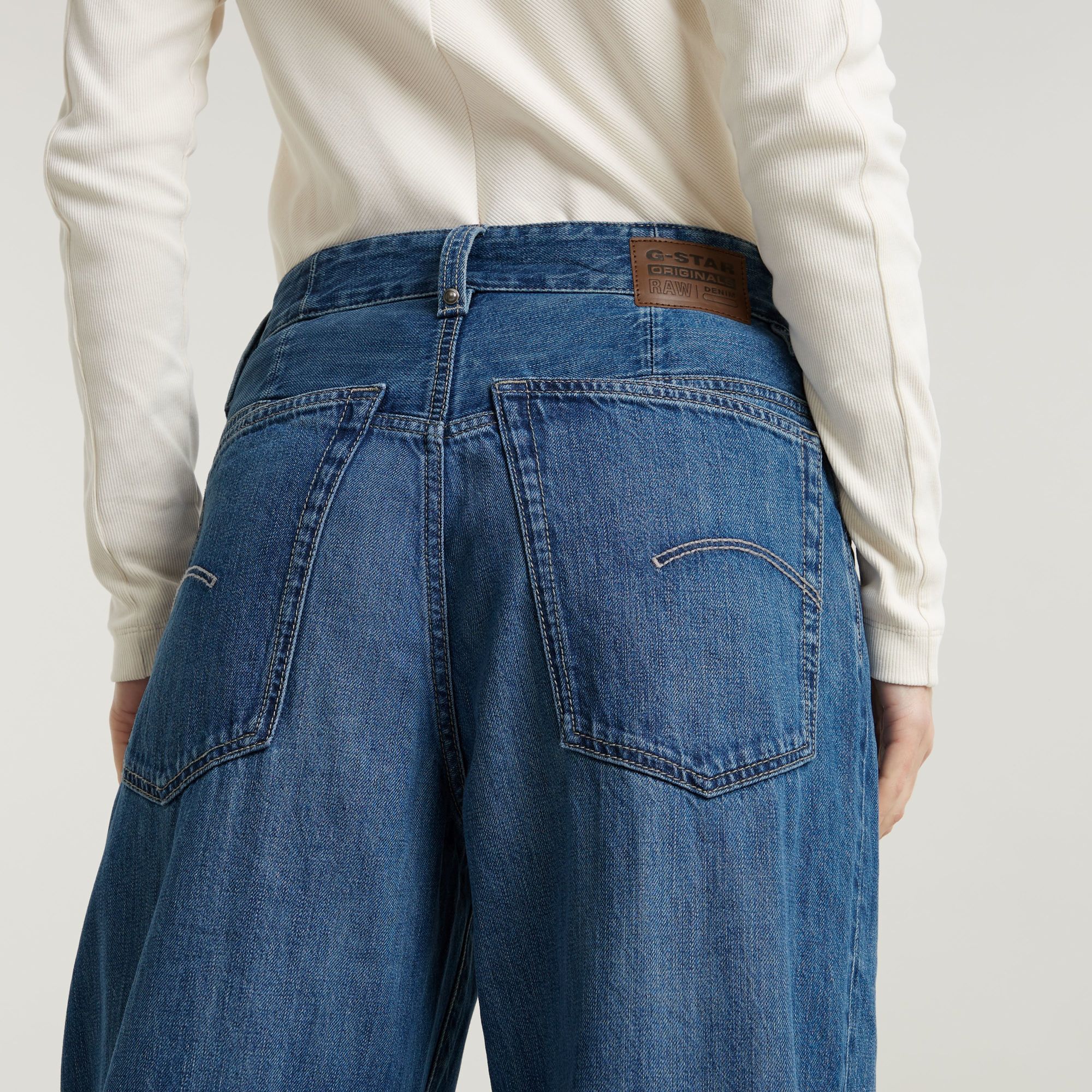 G-Star RAW Skater High Loose Jeans Midden blauw Dames