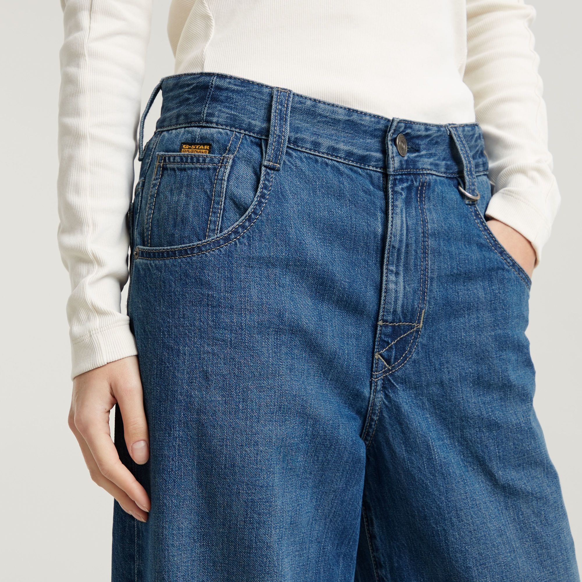 G-Star RAW Skater High Loose Jeans Midden blauw Dames