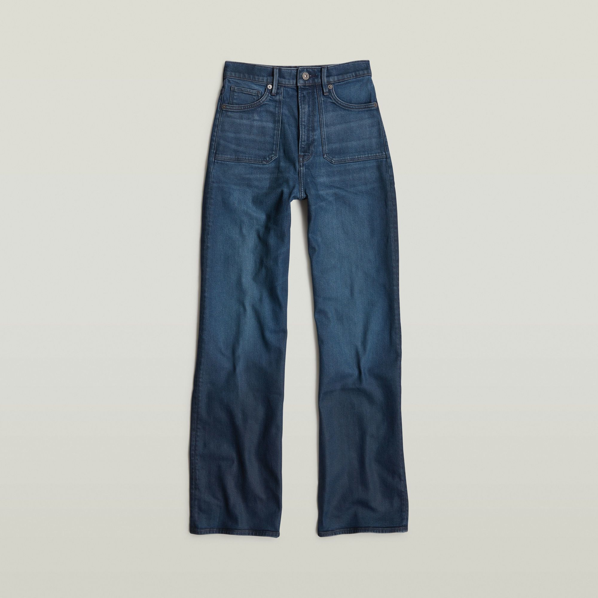 G-Star RAW Deck 2.0 High Loose Patch Pocket Jeans Donkerblauw Dames
