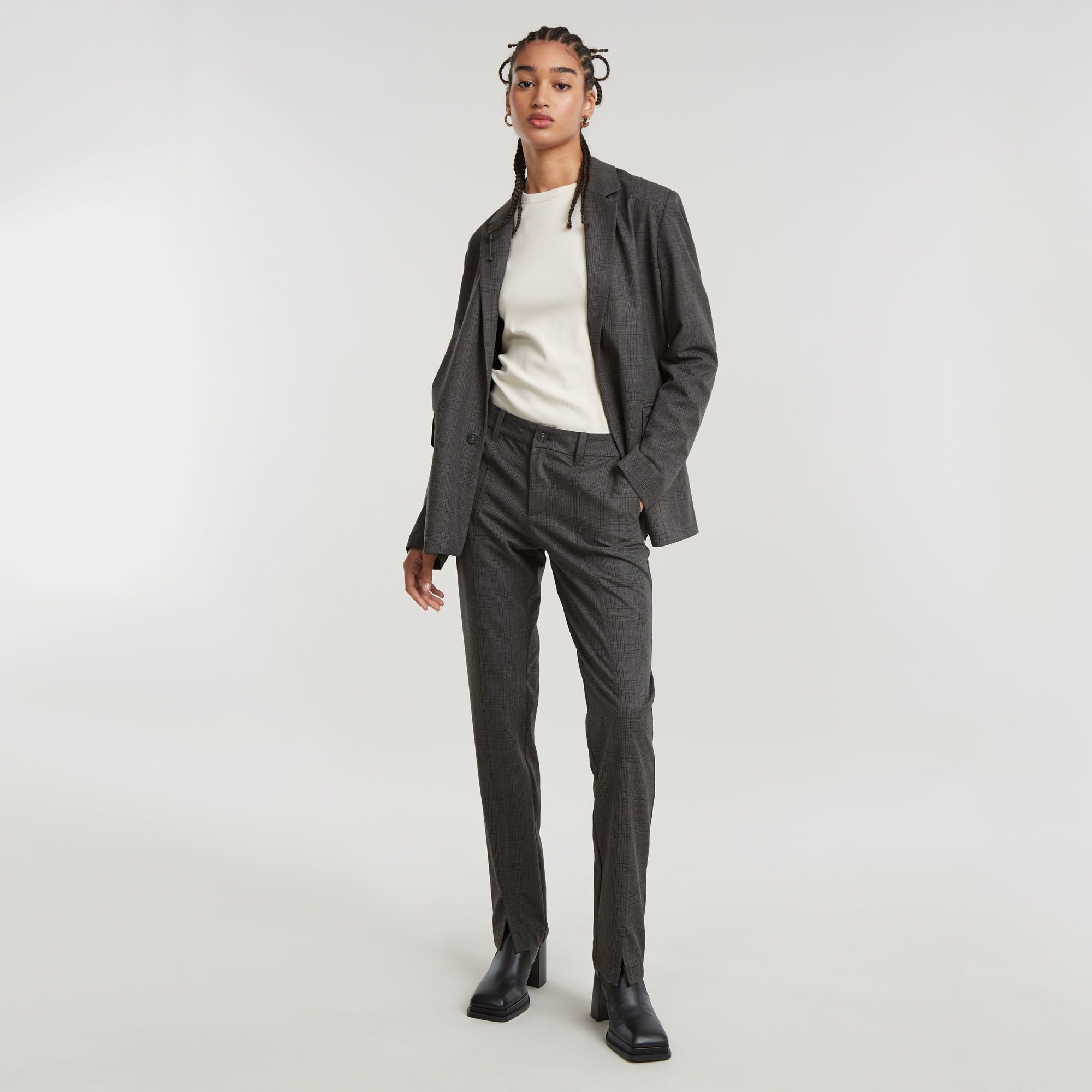 Thumbnail - Front Slit Chino - Mehrfarbig - Damen