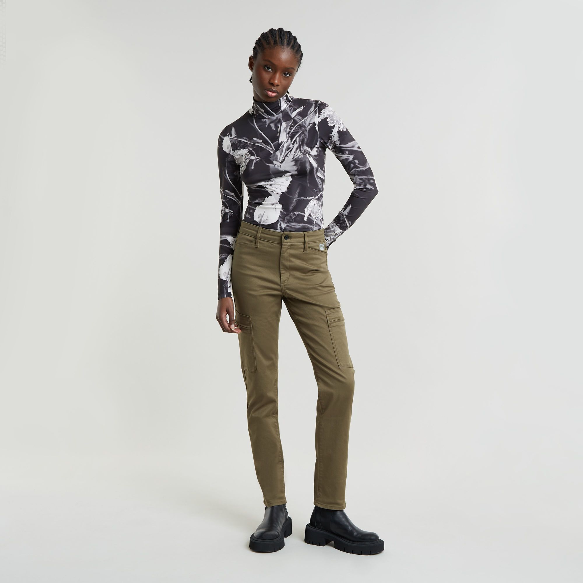 G-Star RAW Skinny Cargo Broek 2.0 Groen Dames