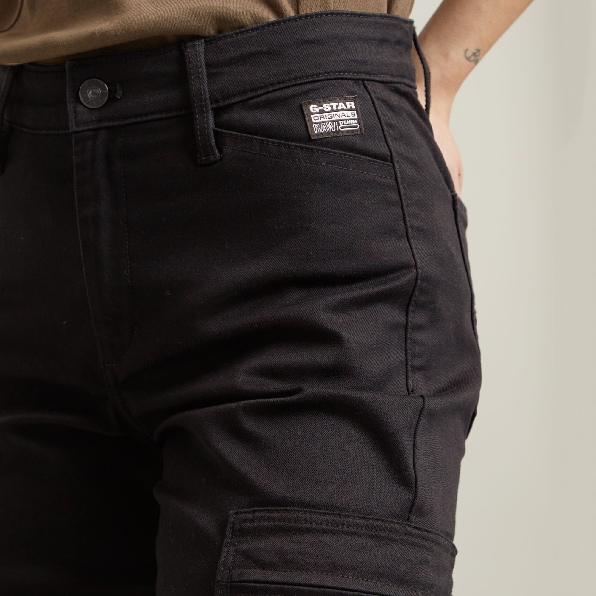 G-Star RAW Skinny Cargo Broek 2.0 Zwart Dames